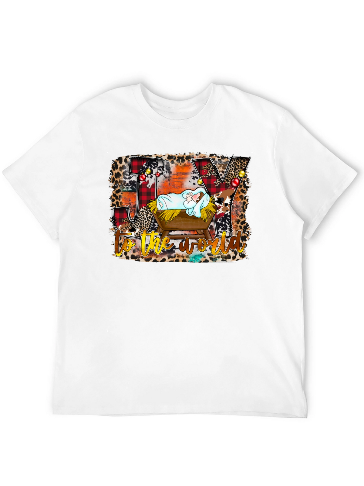 Joy to the World Nativity Christmas T-Shirt