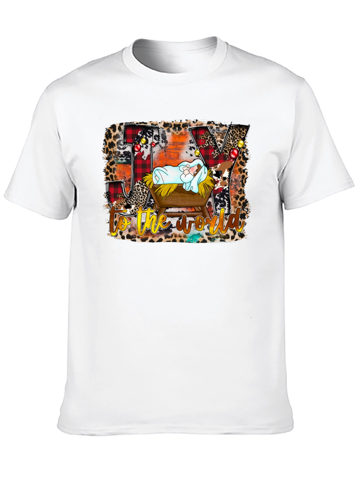 Joy to the World Nativity Christmas T-Shirt