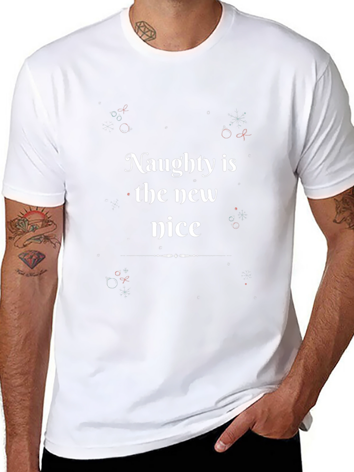 Naughty is the New Nice Christmas Graphic Tee