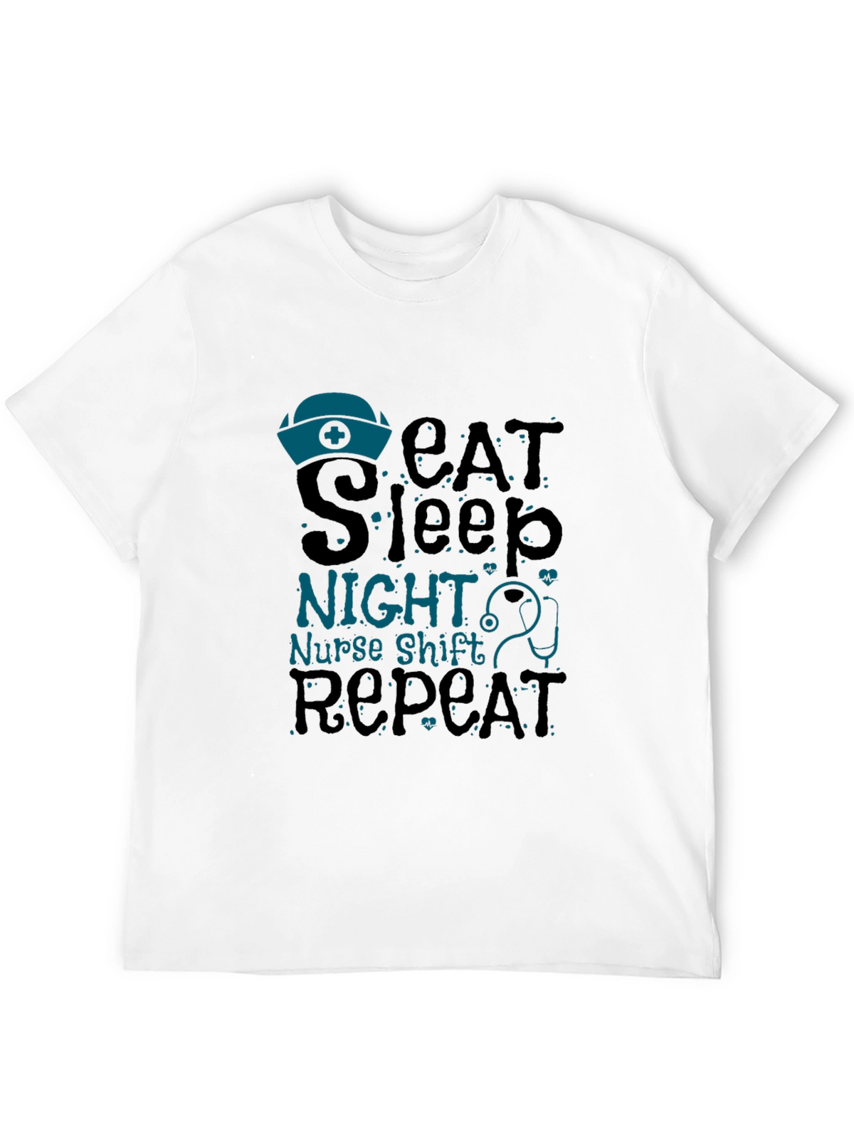 Nurse Night Shift T-Shirt - Eat Sleep Repeat