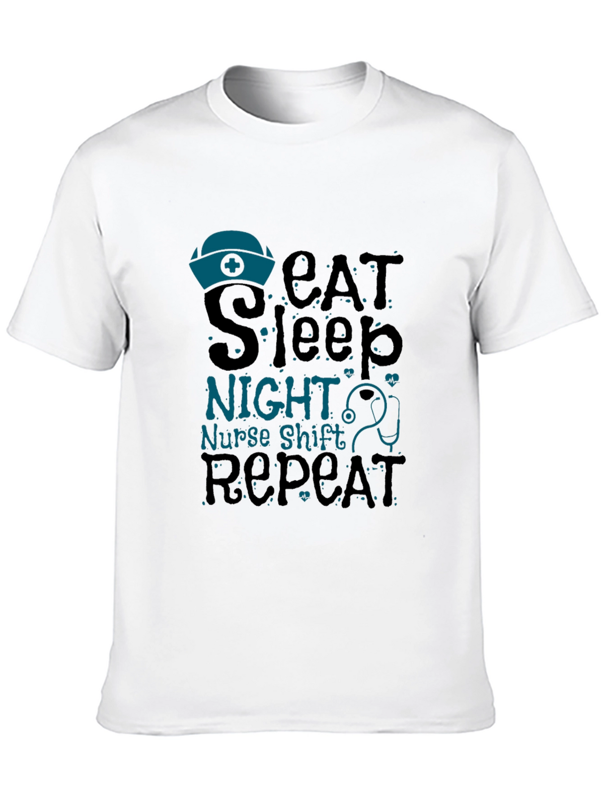 Nurse Night Shift T-Shirt - Eat Sleep Repeat