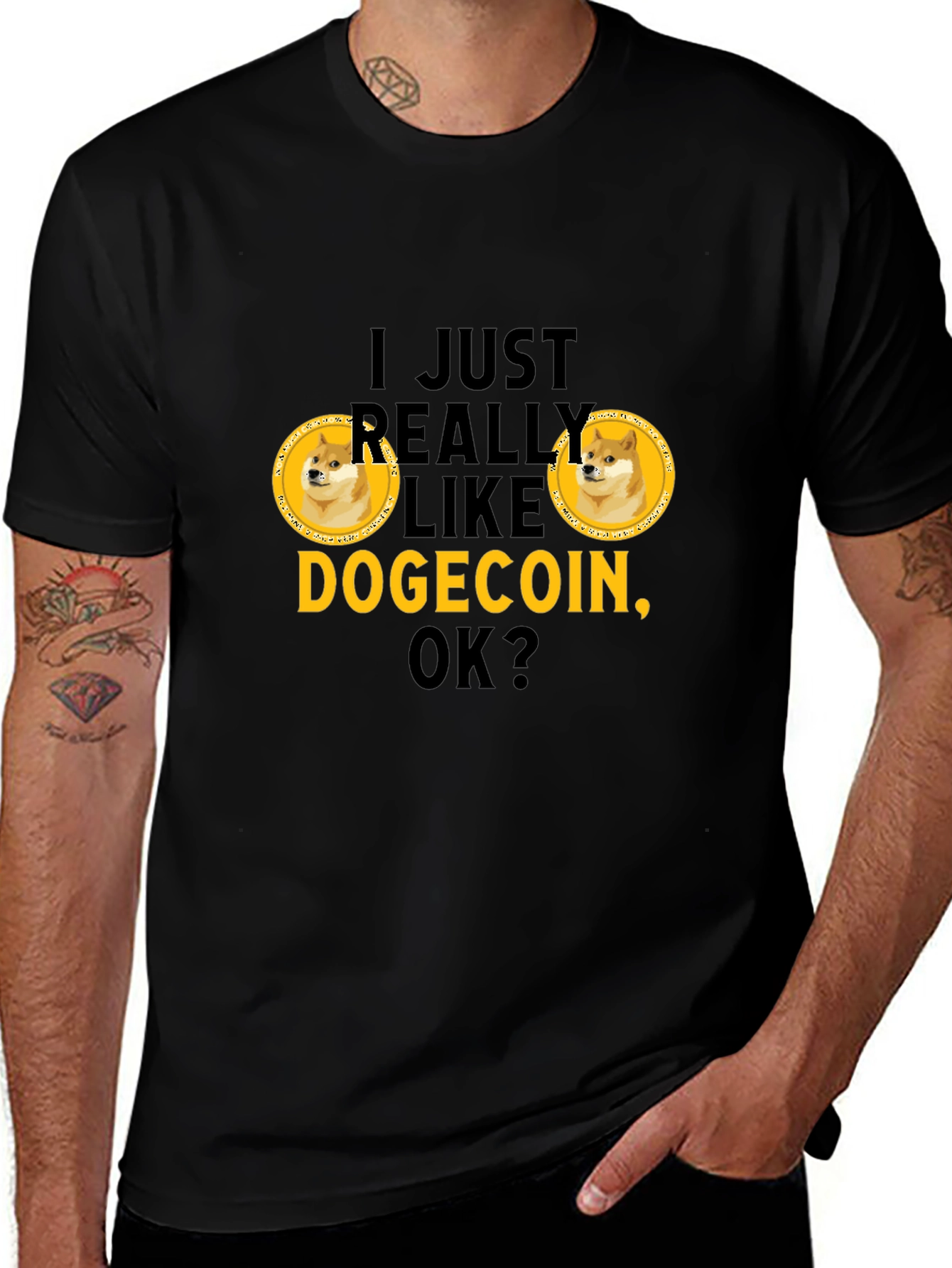 Dogecoin Lover T-Shirt - Crypto Meme Tee