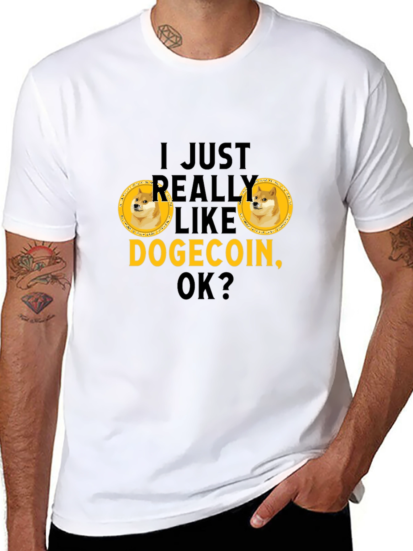 Dogecoin Lover T-Shirt - Crypto Meme Tee