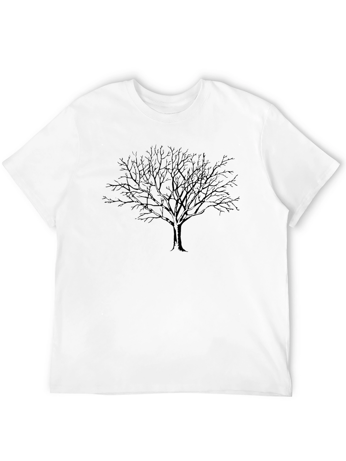Mens Black Tree Graphic Tee