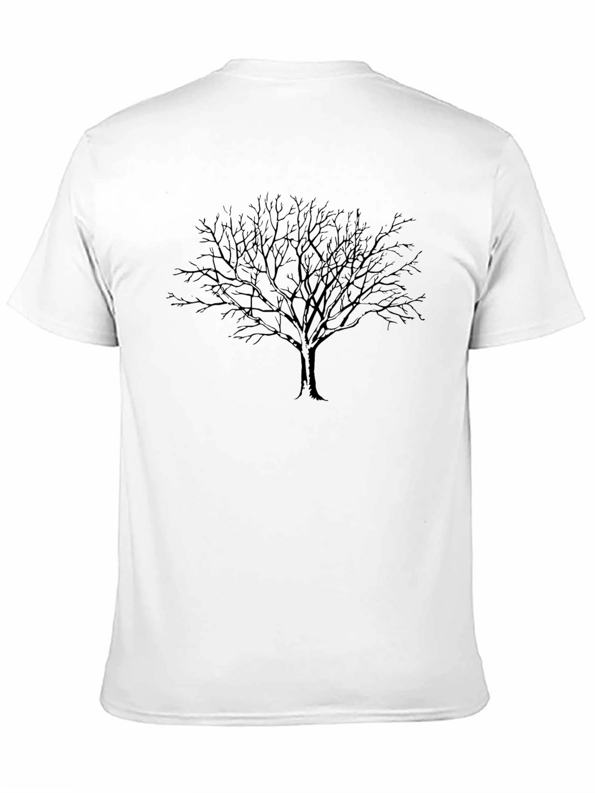 Mens Black Tree Graphic Tee