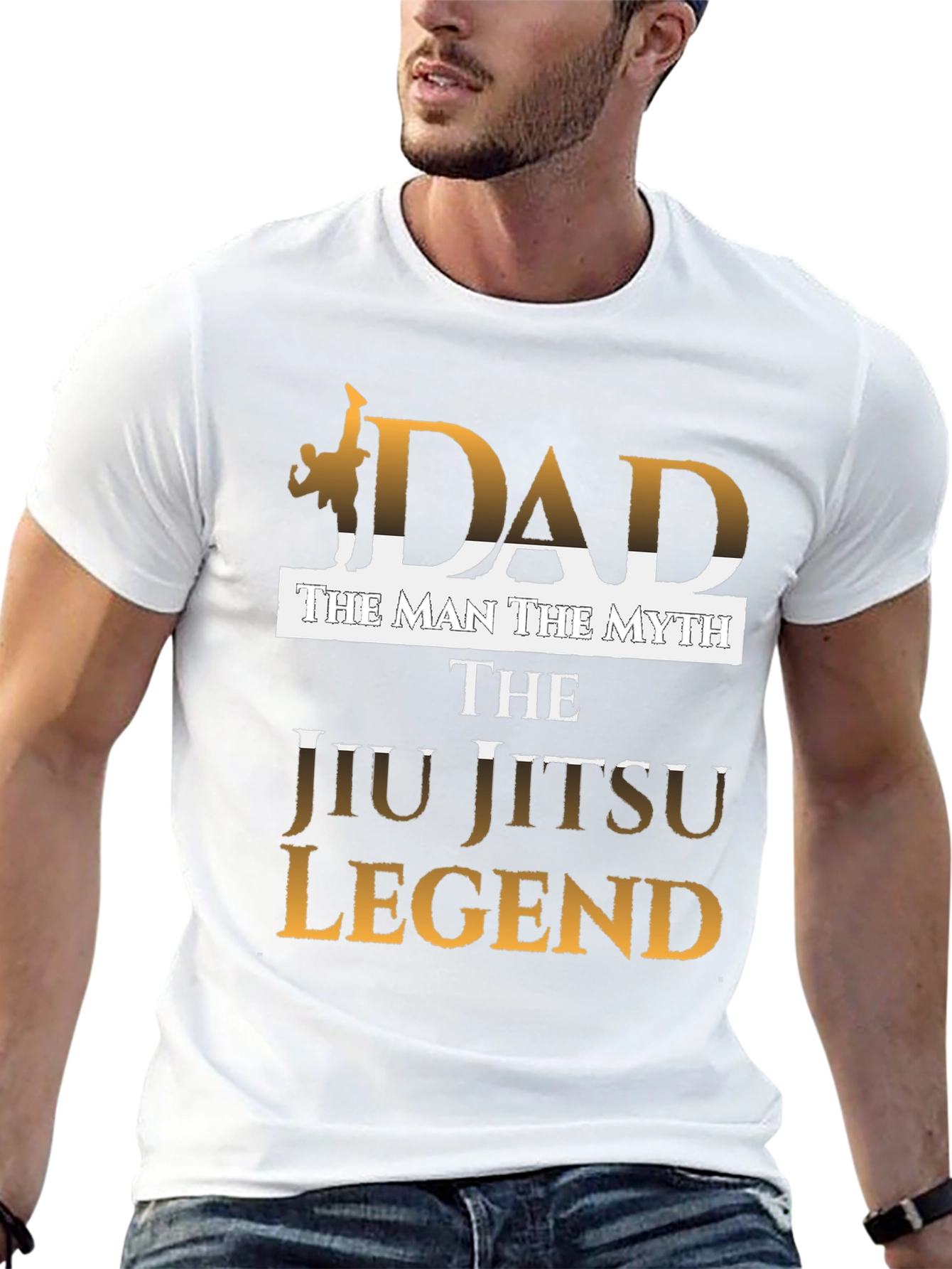 Dad Jiu Jitsu Legend Graphic T-Shirt