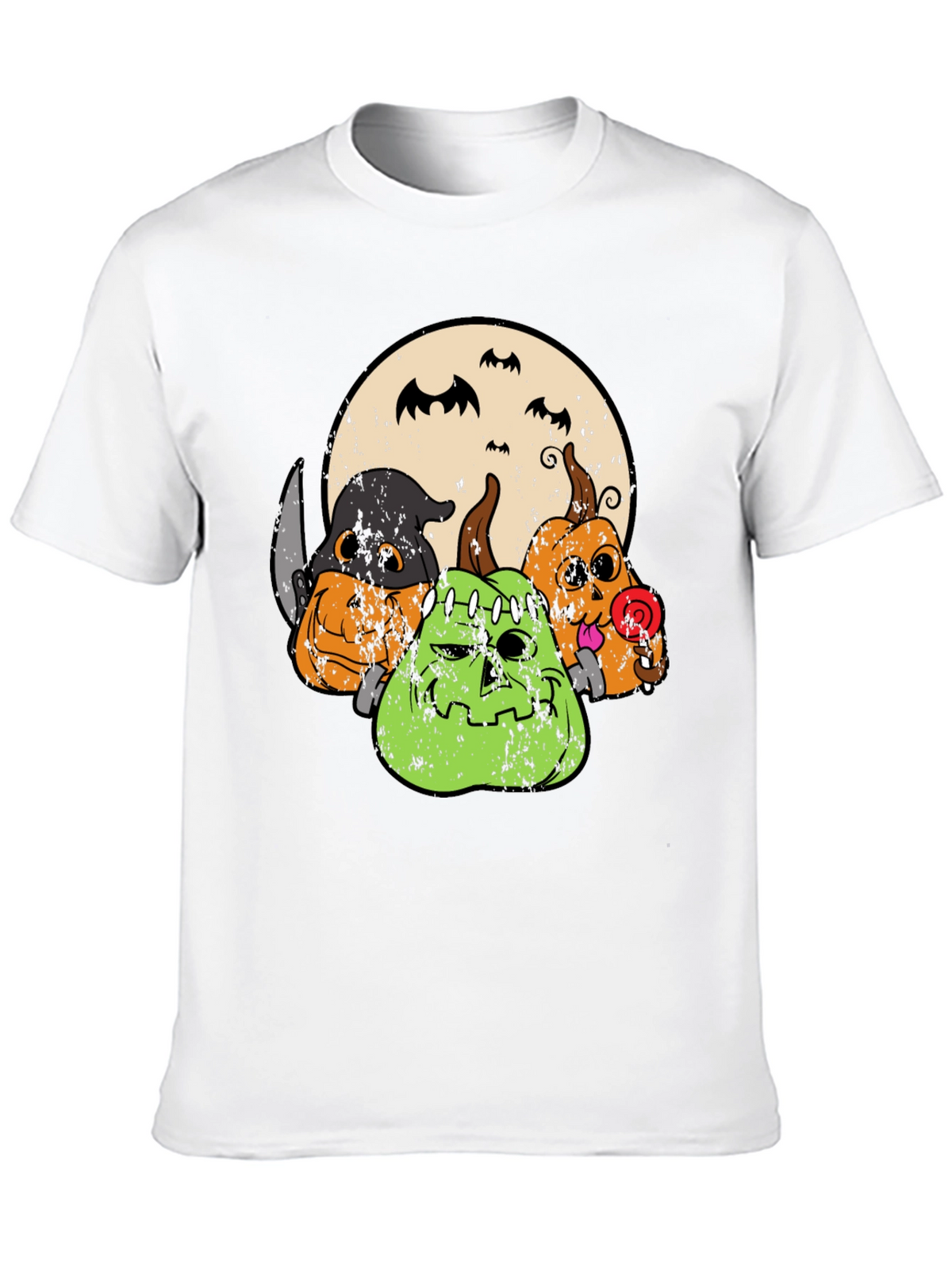 Halloween Pumpkin Graphic Tee - Spooky Season Shirt