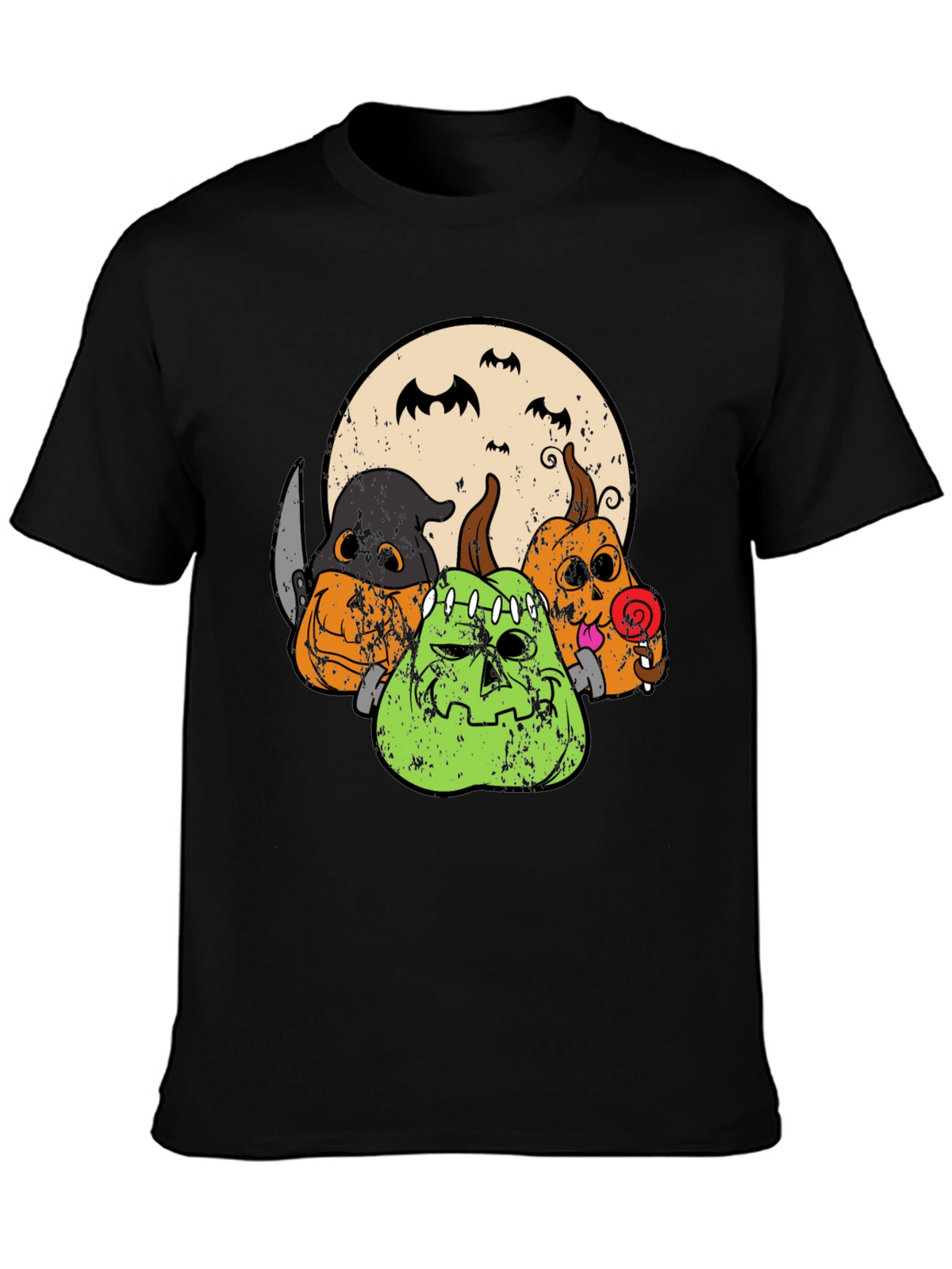 Halloween Pumpkin Graphic Tee - Spooky Season Shirt