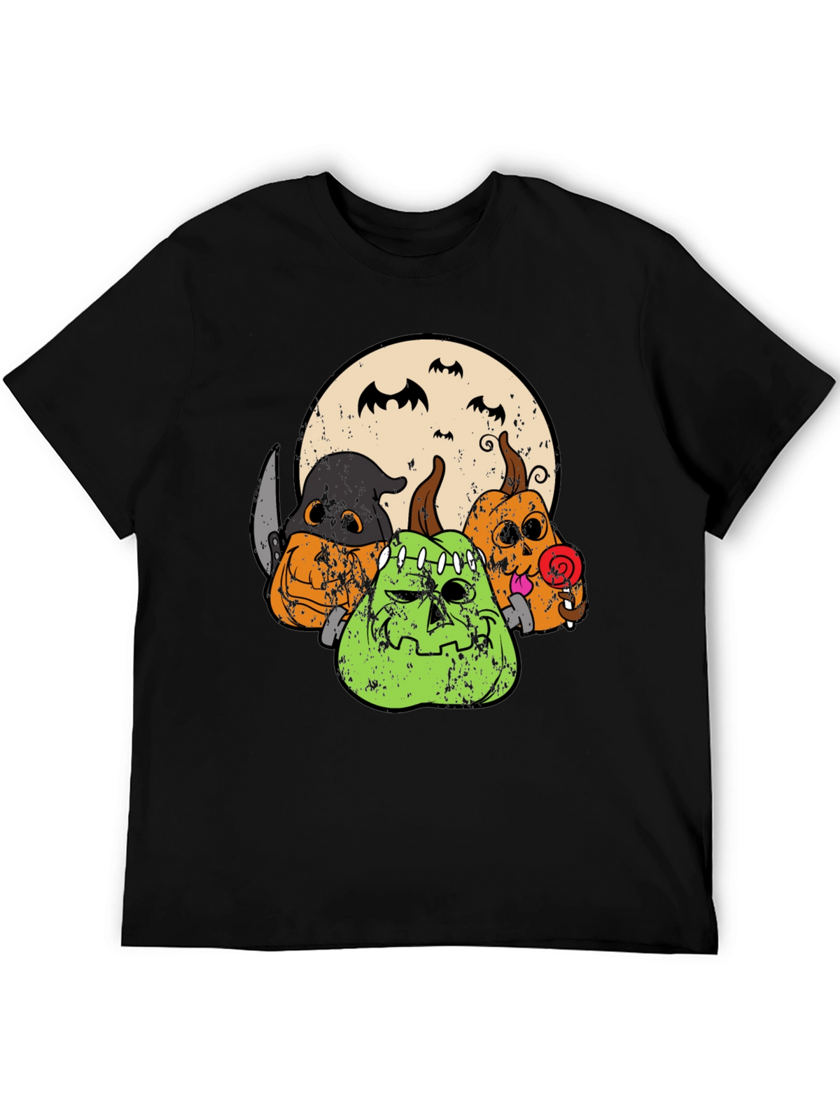 Halloween Pumpkin Graphic Tee - Spooky Season Shirt