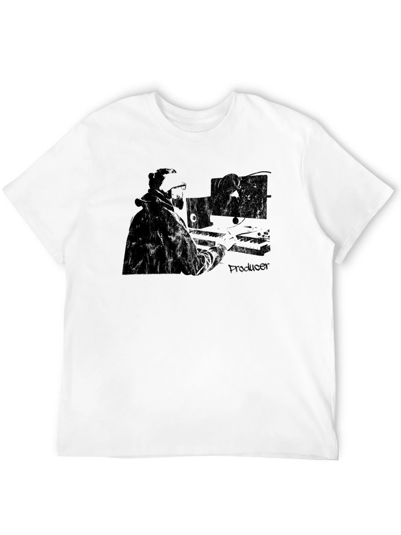 Producer Graphic T-Shirt - Black Music Studio Tee