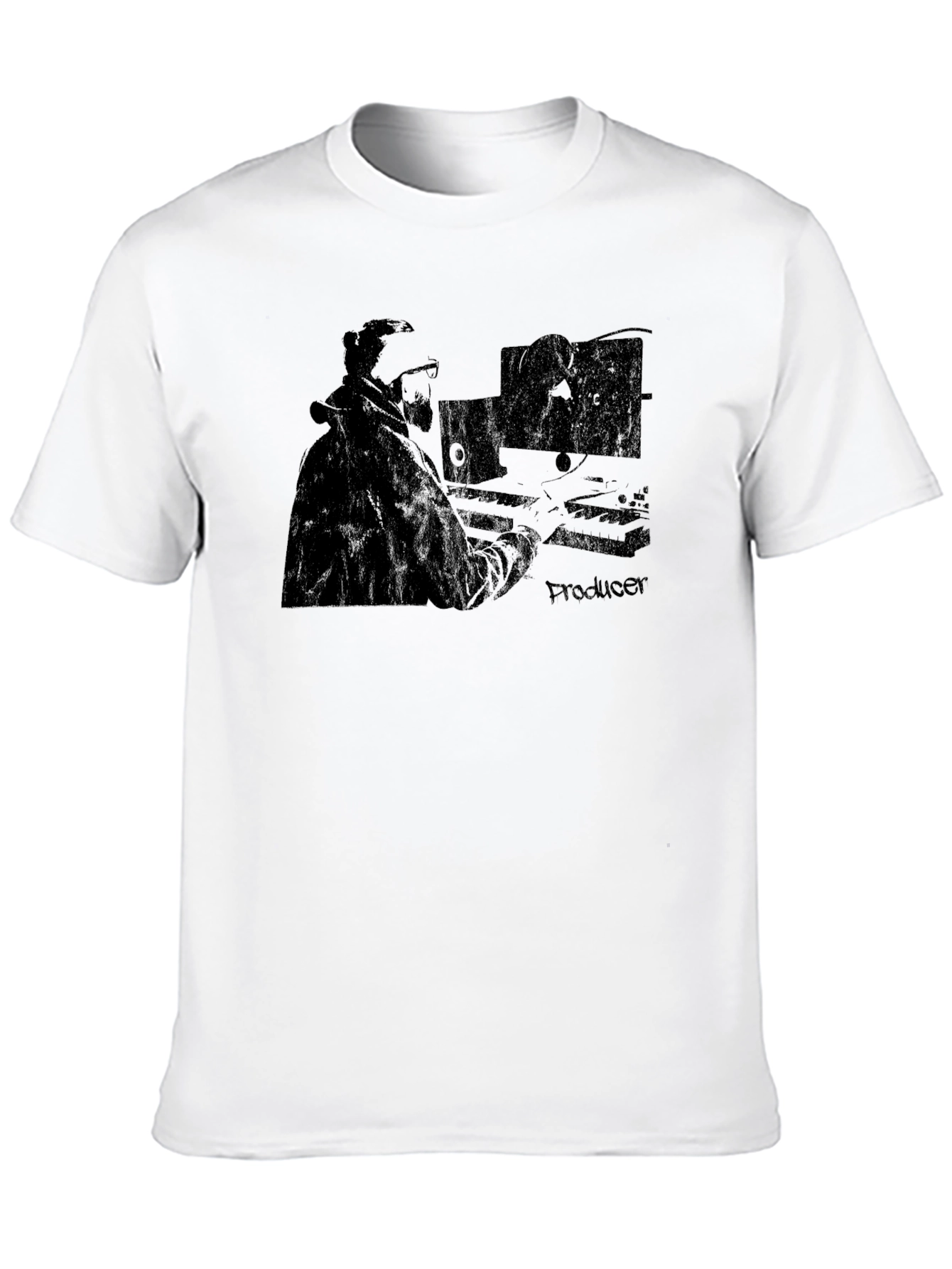 Producer Graphic T-Shirt - Black Music Studio Tee