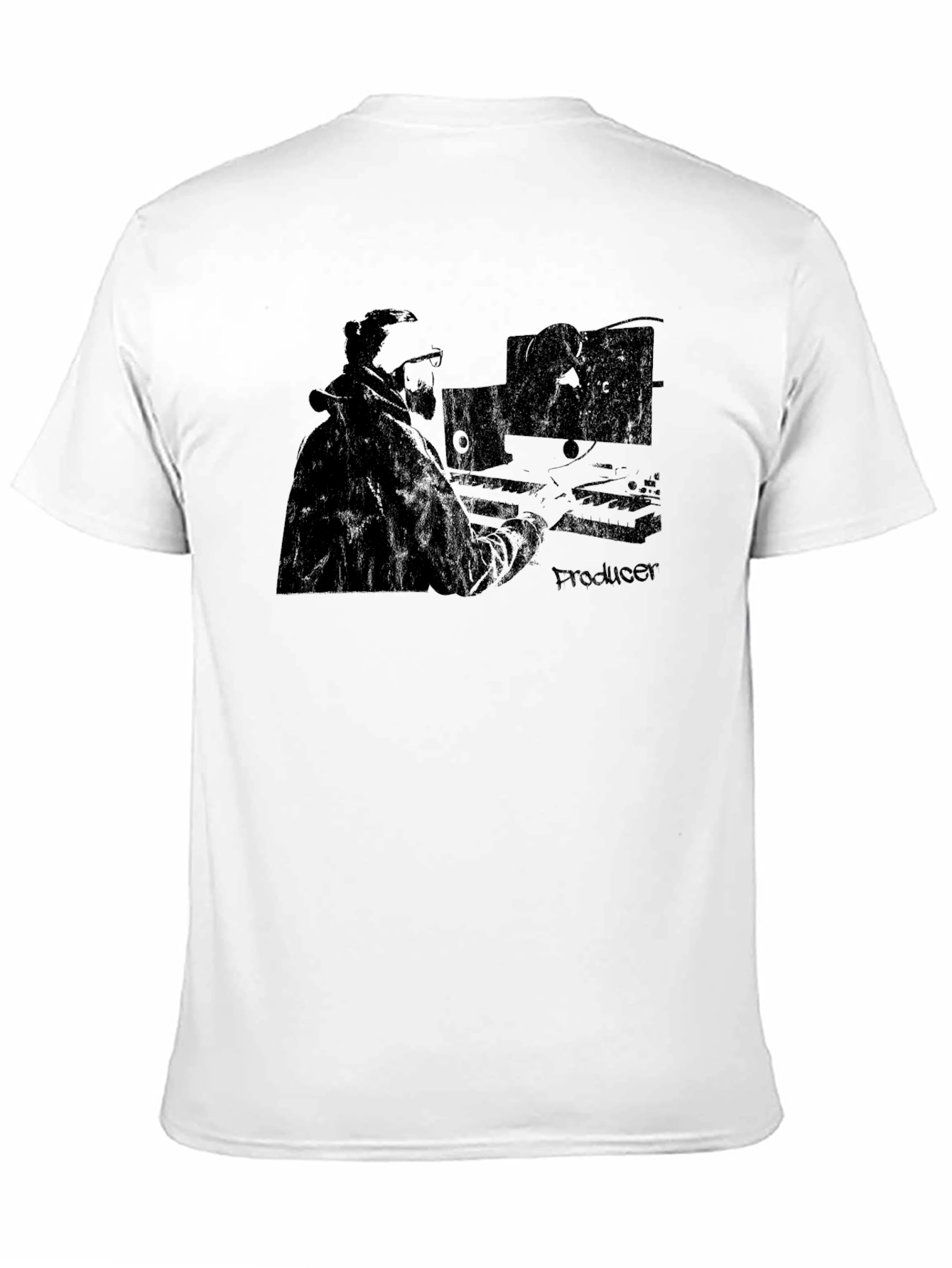 Producer Graphic T-Shirt - Black Music Studio Tee