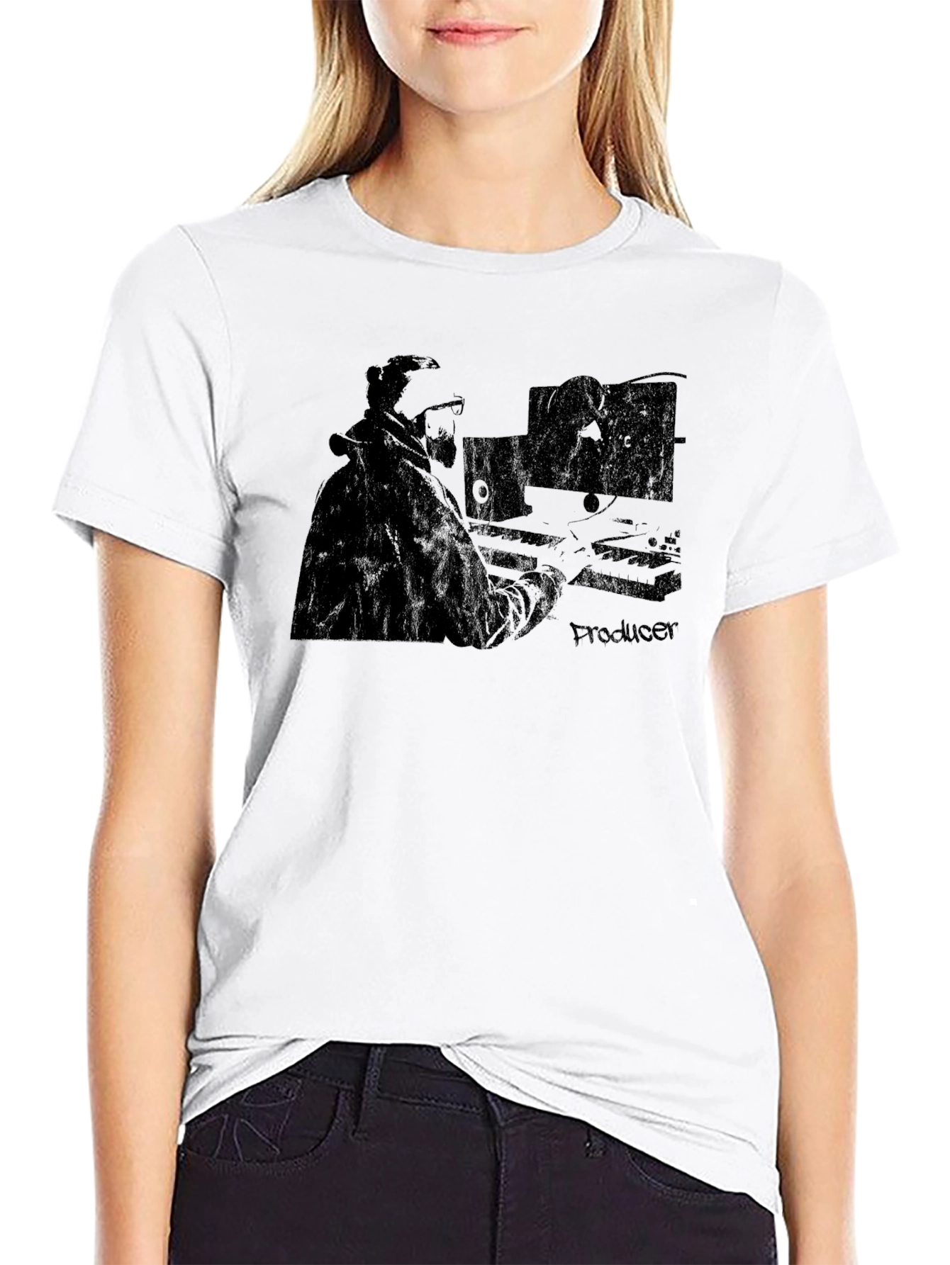 Producer Graphic T-Shirt - Black Music Studio Tee