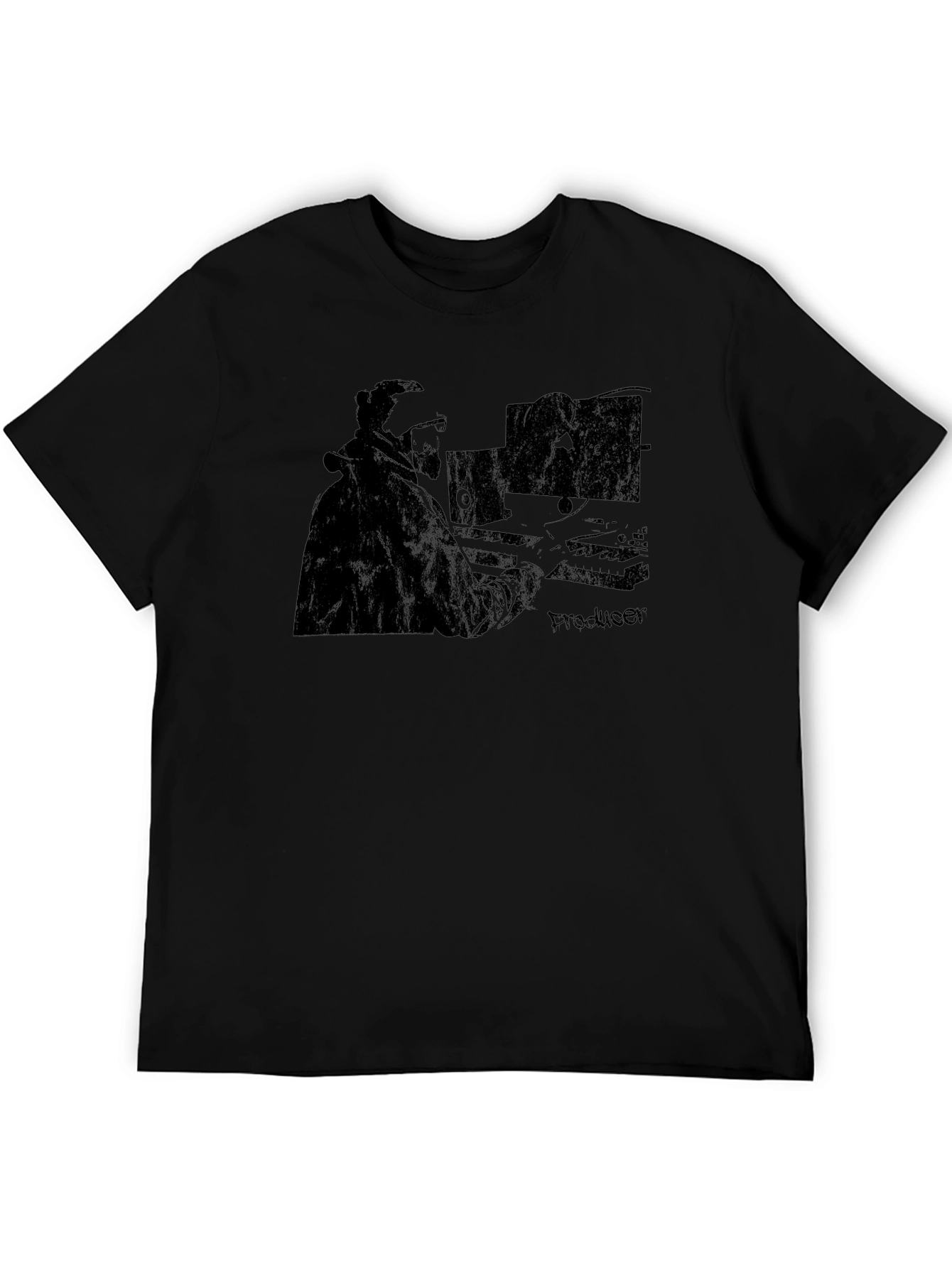 Producer Graphic T-Shirt - Black Music Studio Tee