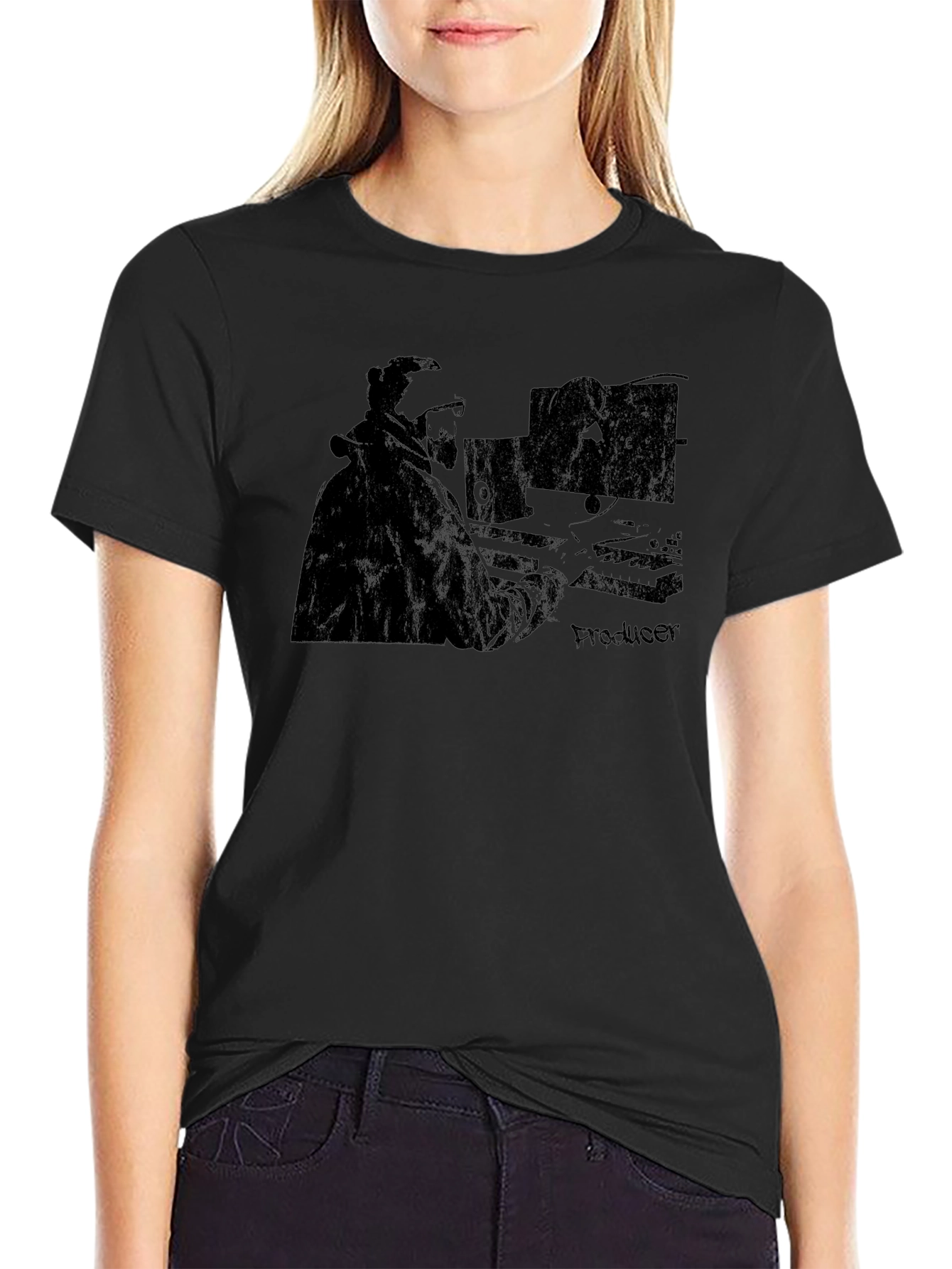 Producer Graphic T-Shirt - Black Music Studio Tee