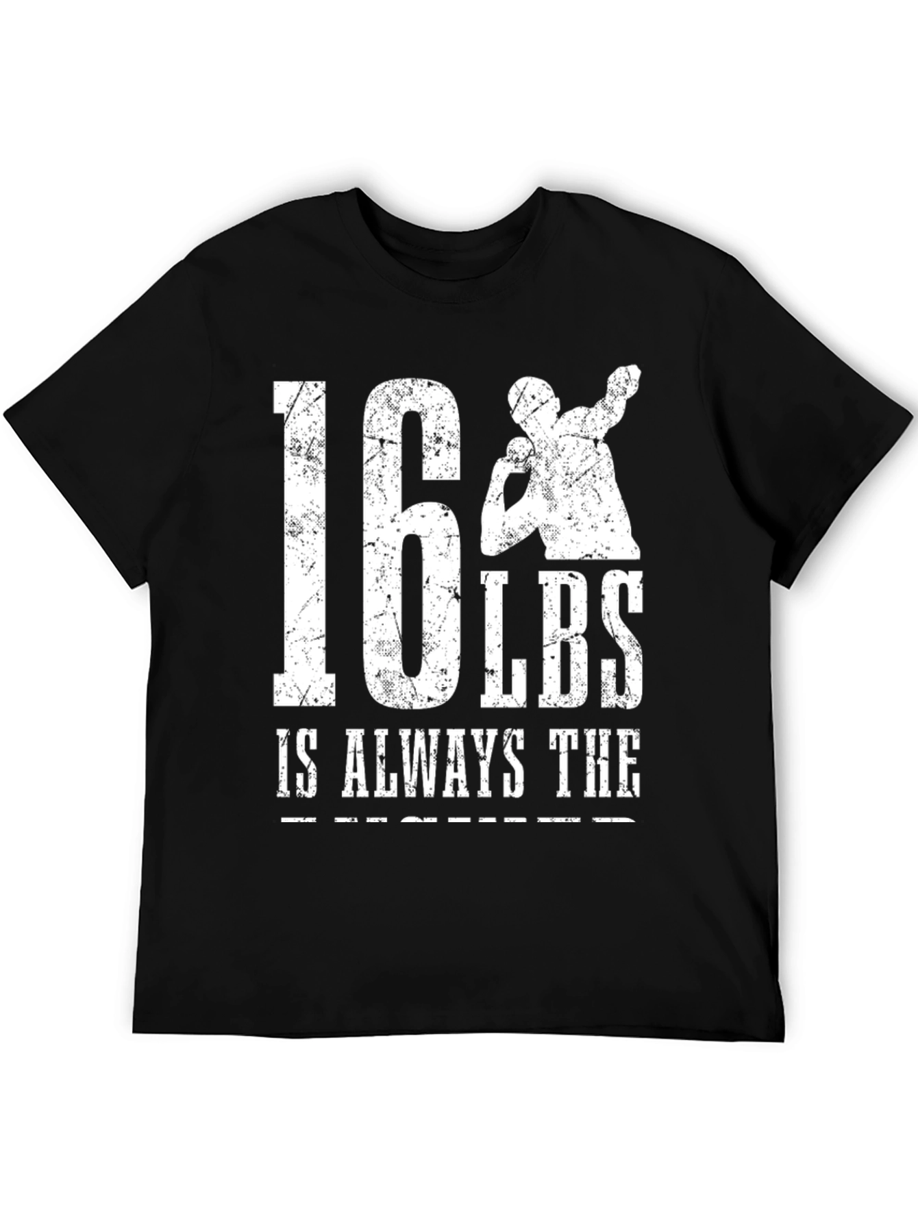16 LBS Shot Put Graphic T-Shirt - Black