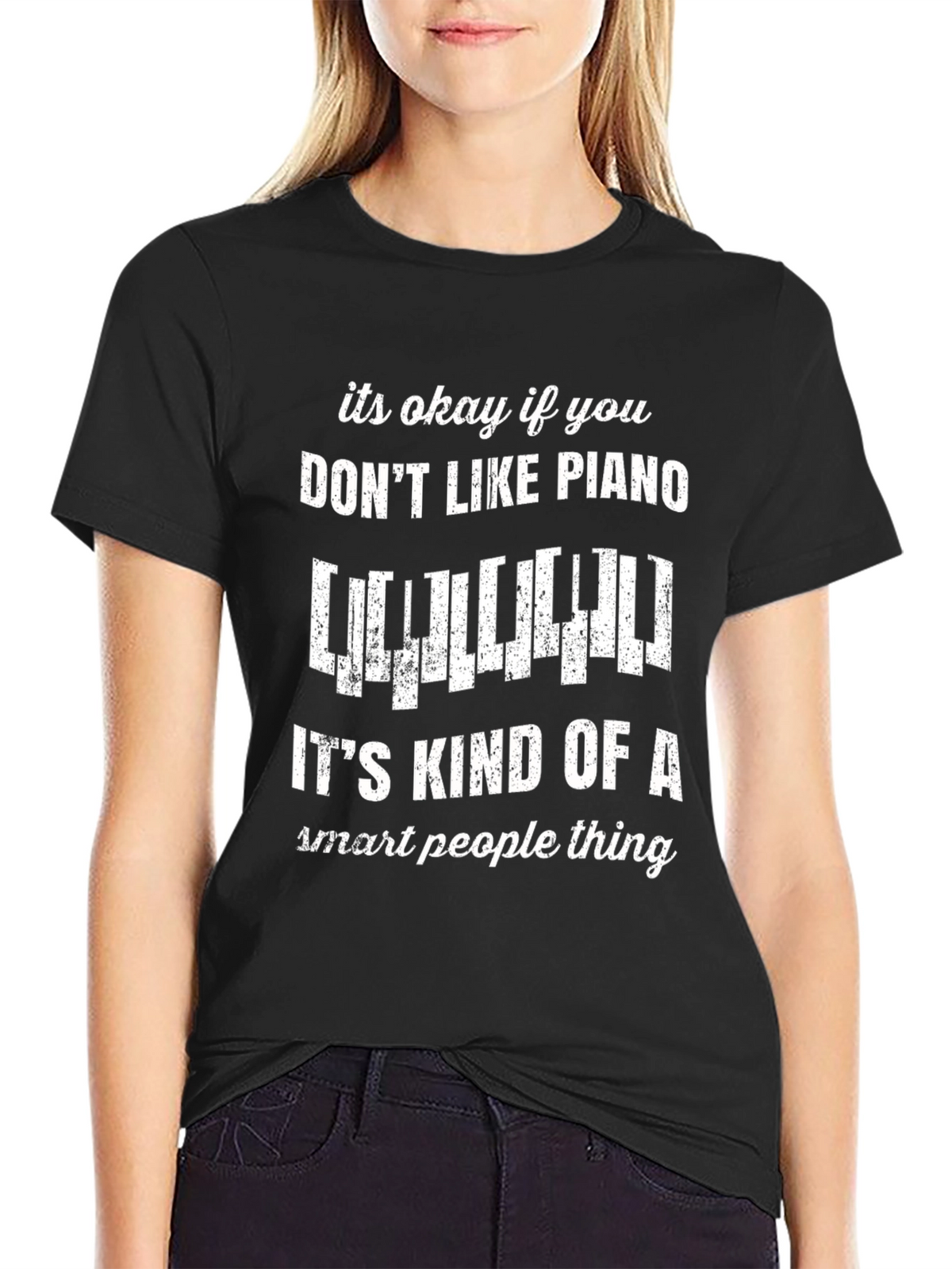 Funny Piano Lover T-Shirt - Smart People Thing