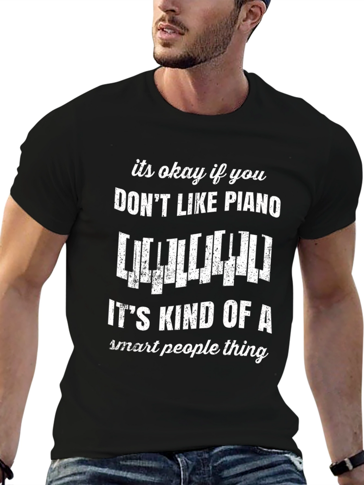 Funny Piano Lover T-Shirt - Smart People Thing