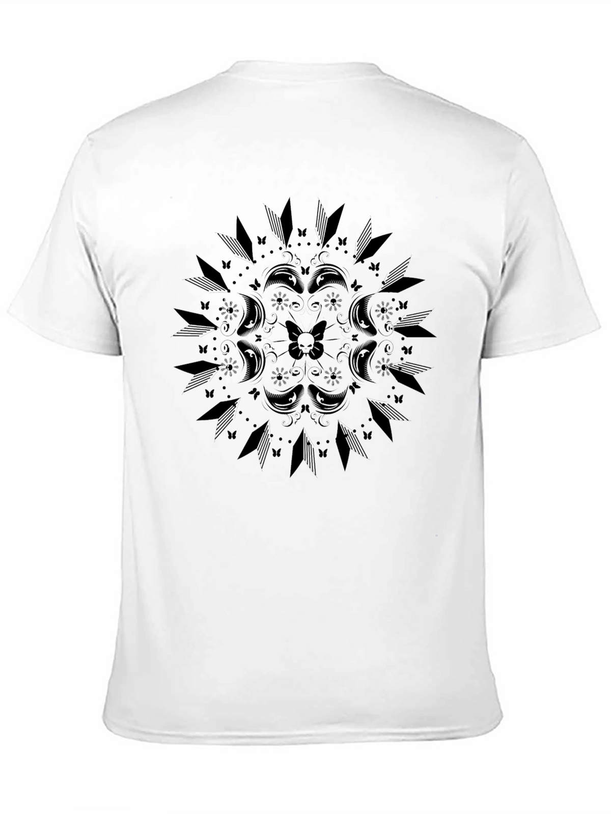 Gothic Mandala T-Shirt - Unisex Black Tee