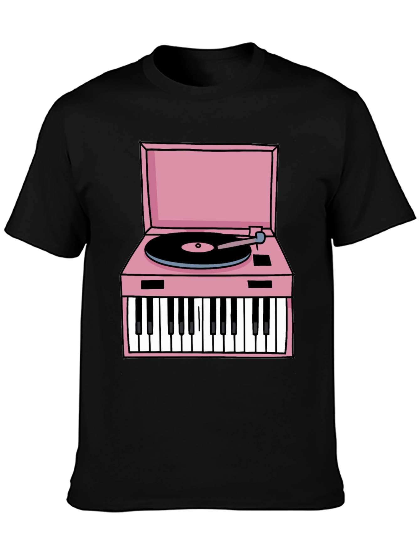 Retro Piano Turntable Graphic Tee