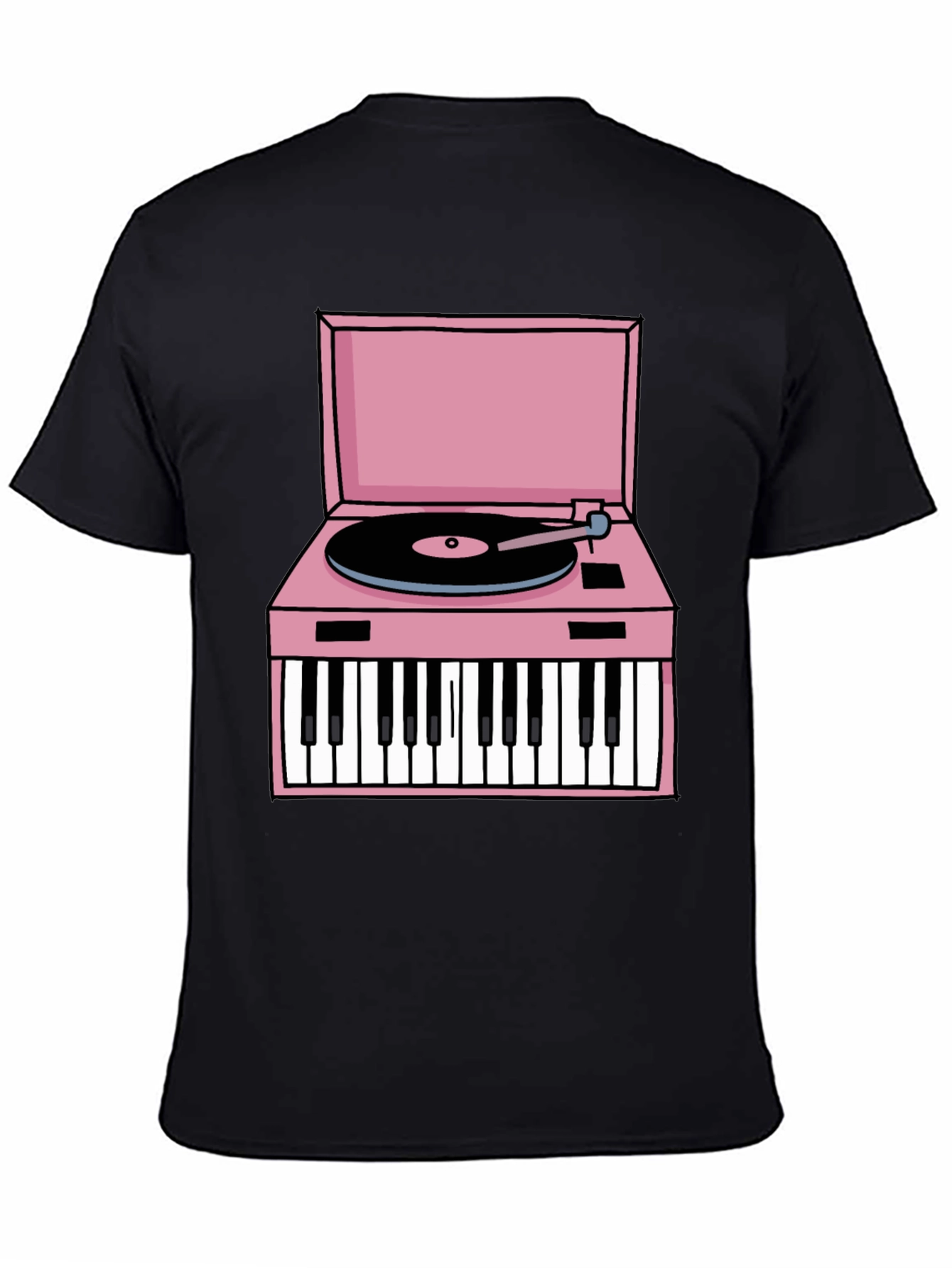 Retro Piano Turntable Graphic Tee
