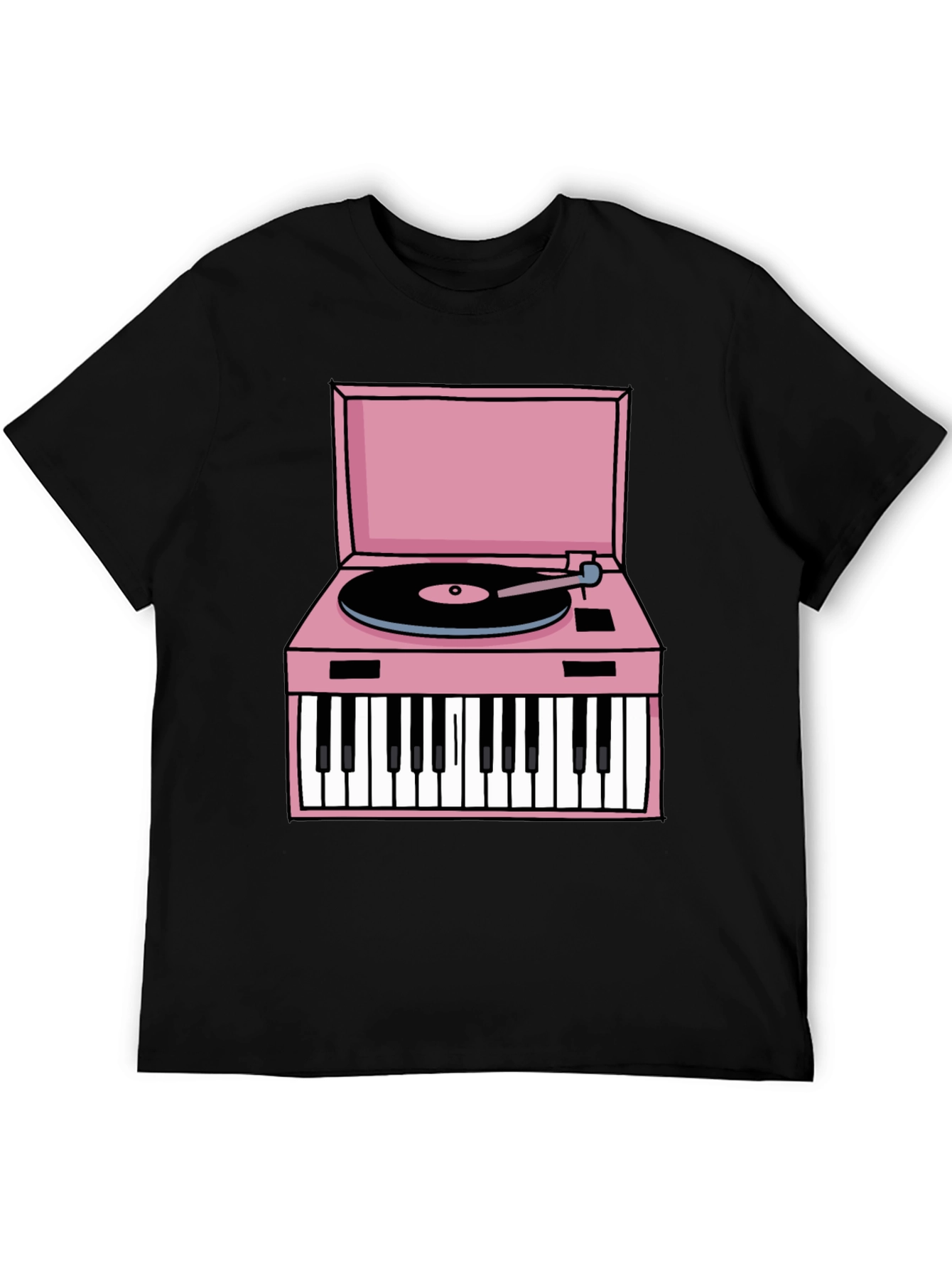 Retro Piano Turntable Graphic Tee