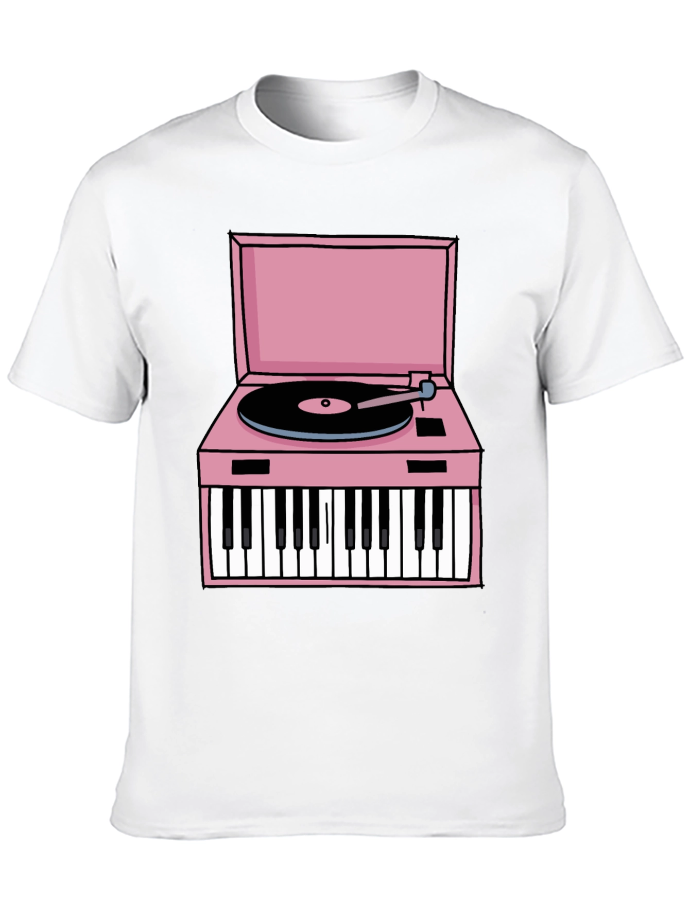 Retro Piano Turntable Graphic Tee