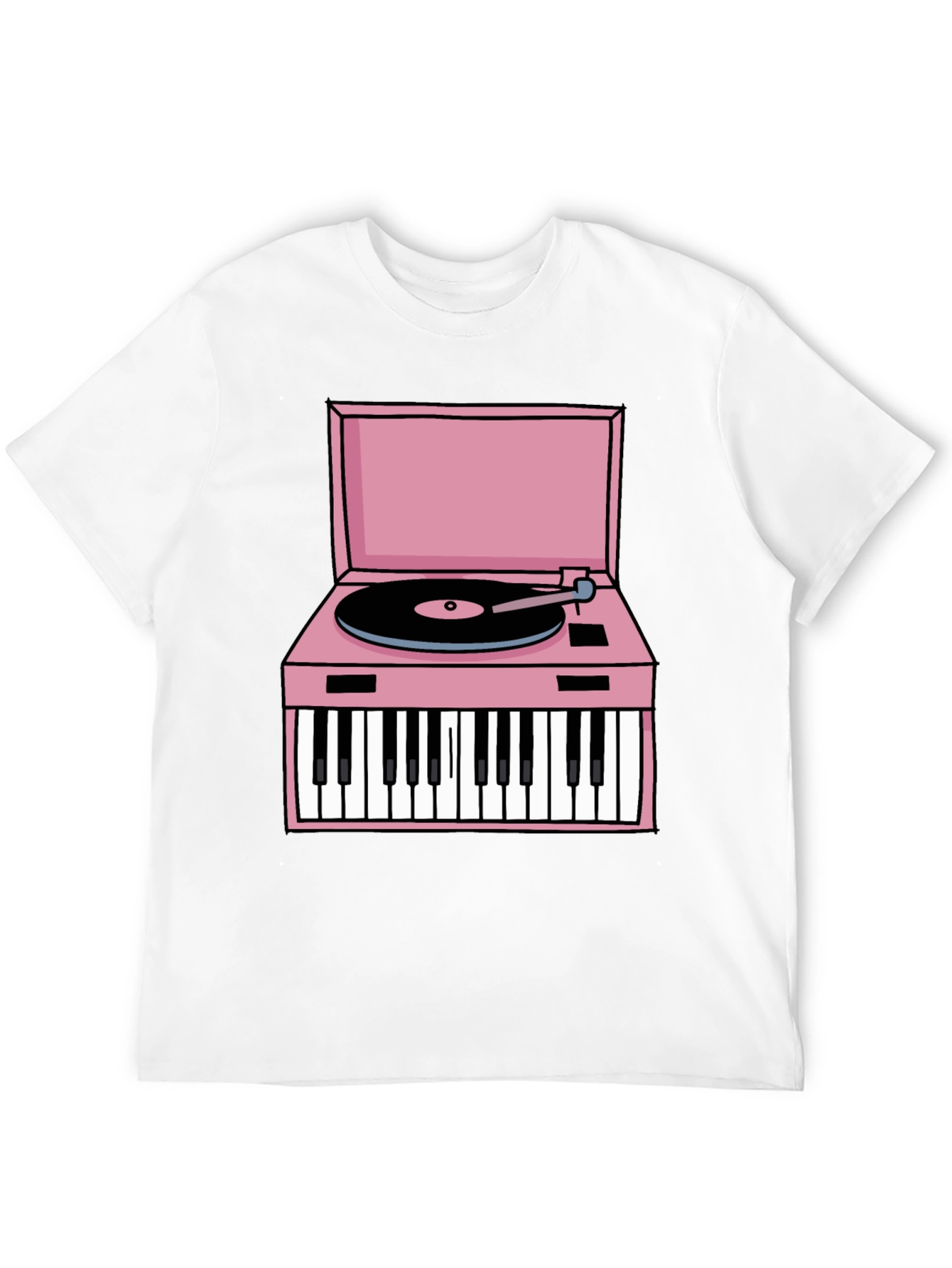 Retro Piano Turntable Graphic Tee