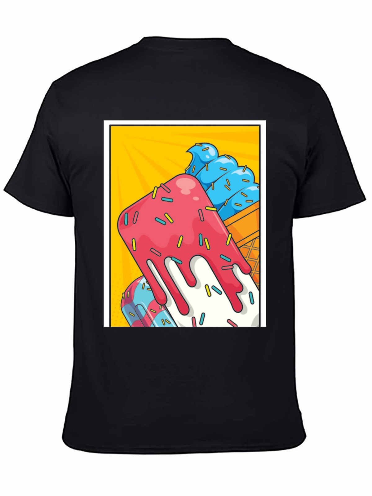 Ice Cream Popsicle Graphic Tee - Cool Summer Vibes!
