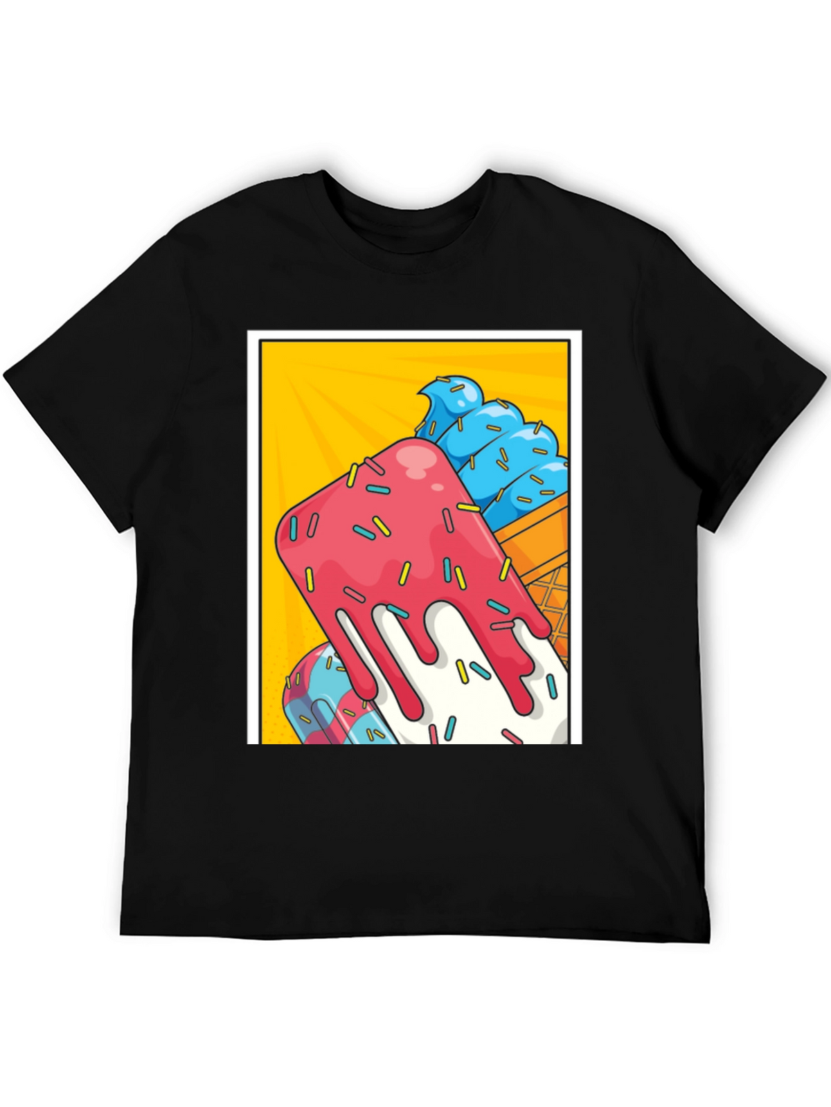 Ice Cream Popsicle Graphic Tee - Cool Summer Vibes!