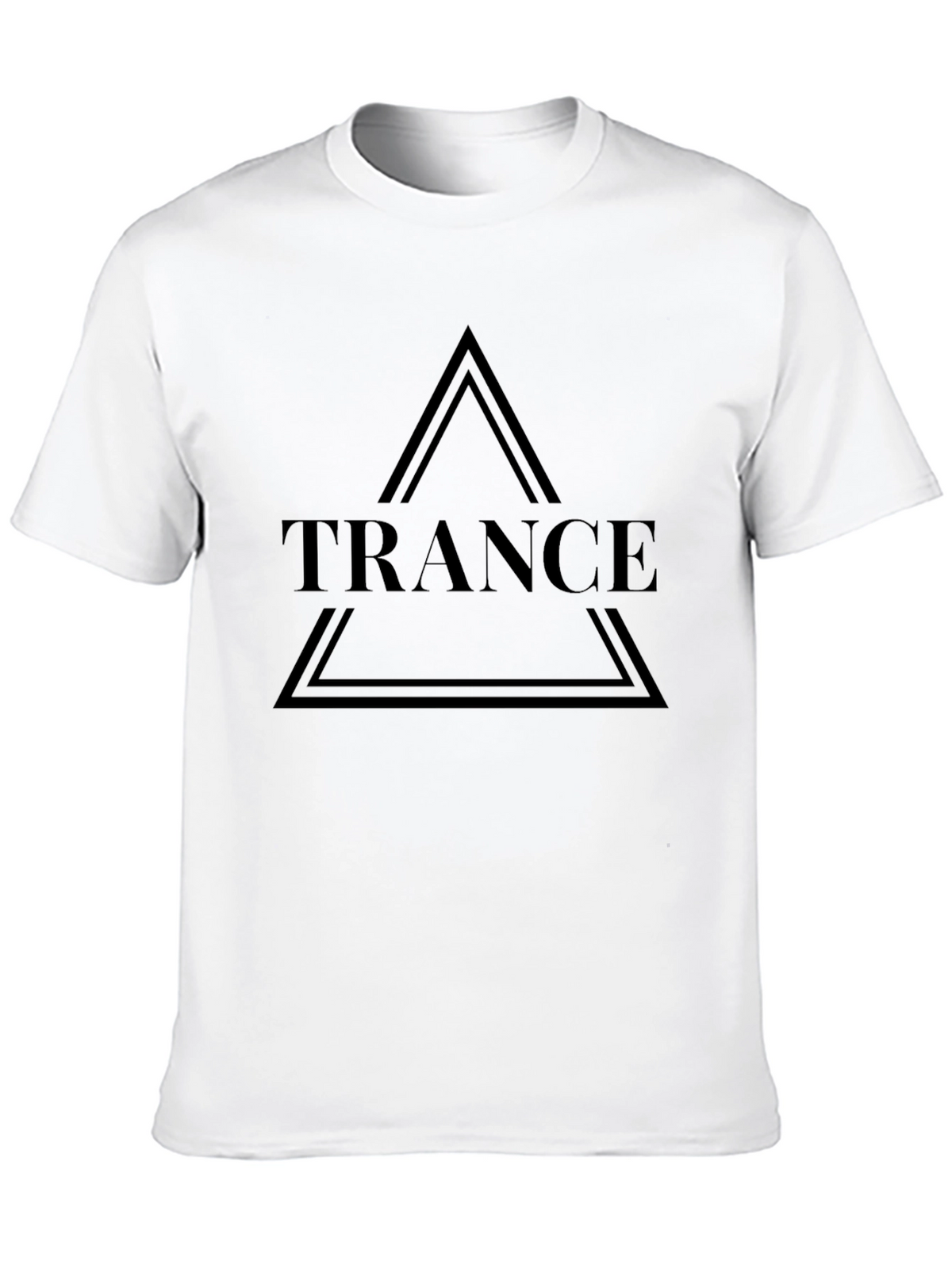 Trance Graphic Tee - Black Cotton Casual Wear