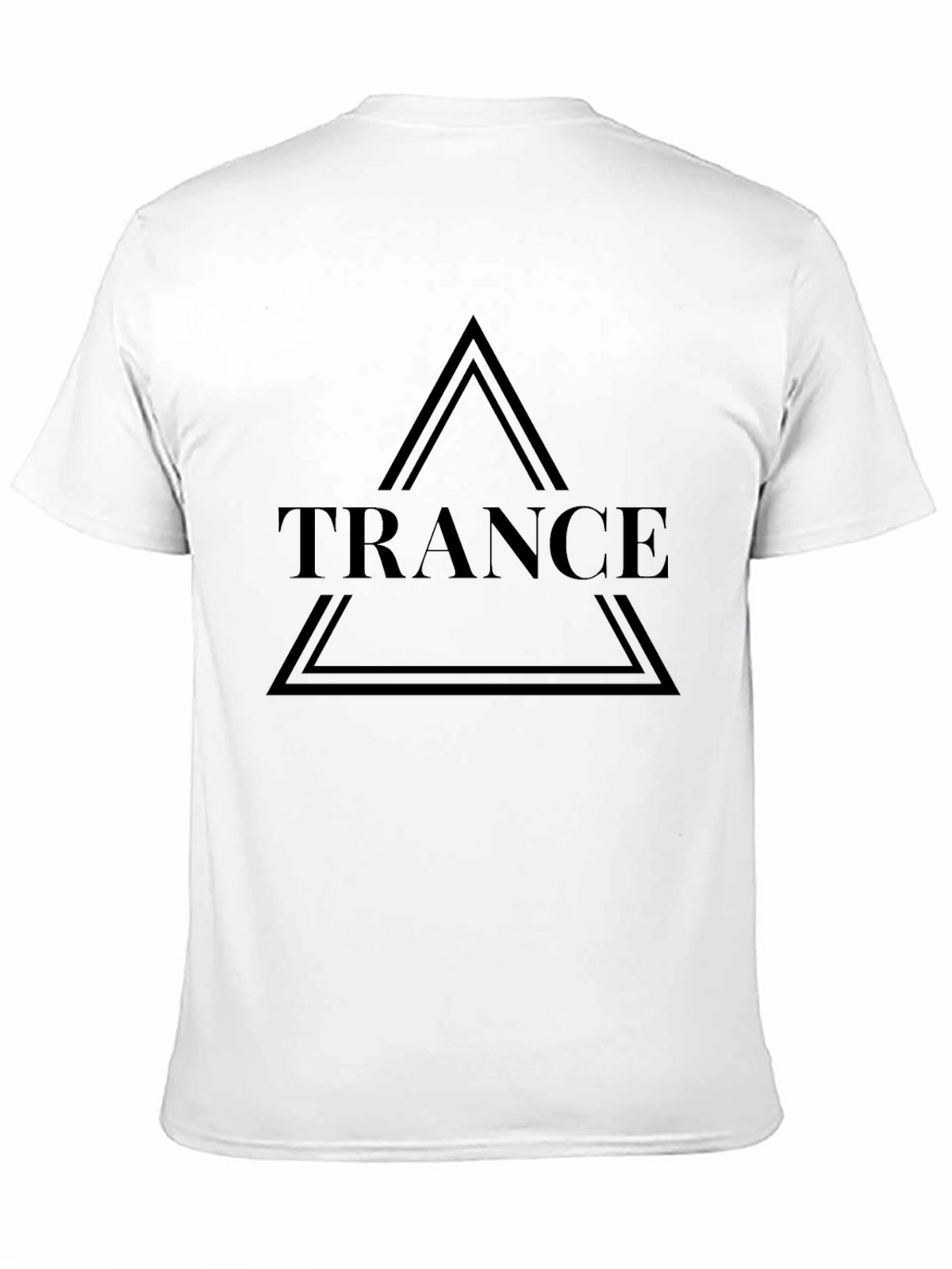 Trance Graphic Tee - Black Cotton Casual Wear