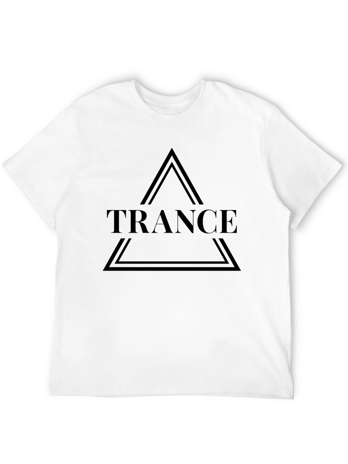 Trance Graphic Tee - Black Cotton Casual Wear