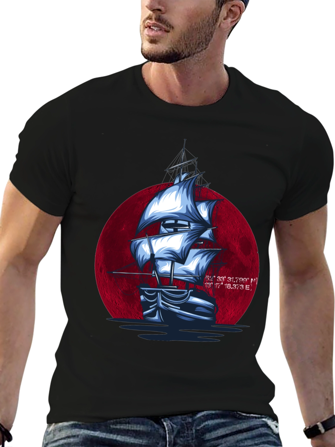 Sailboat Graphic T-Shirt - Nautical Style