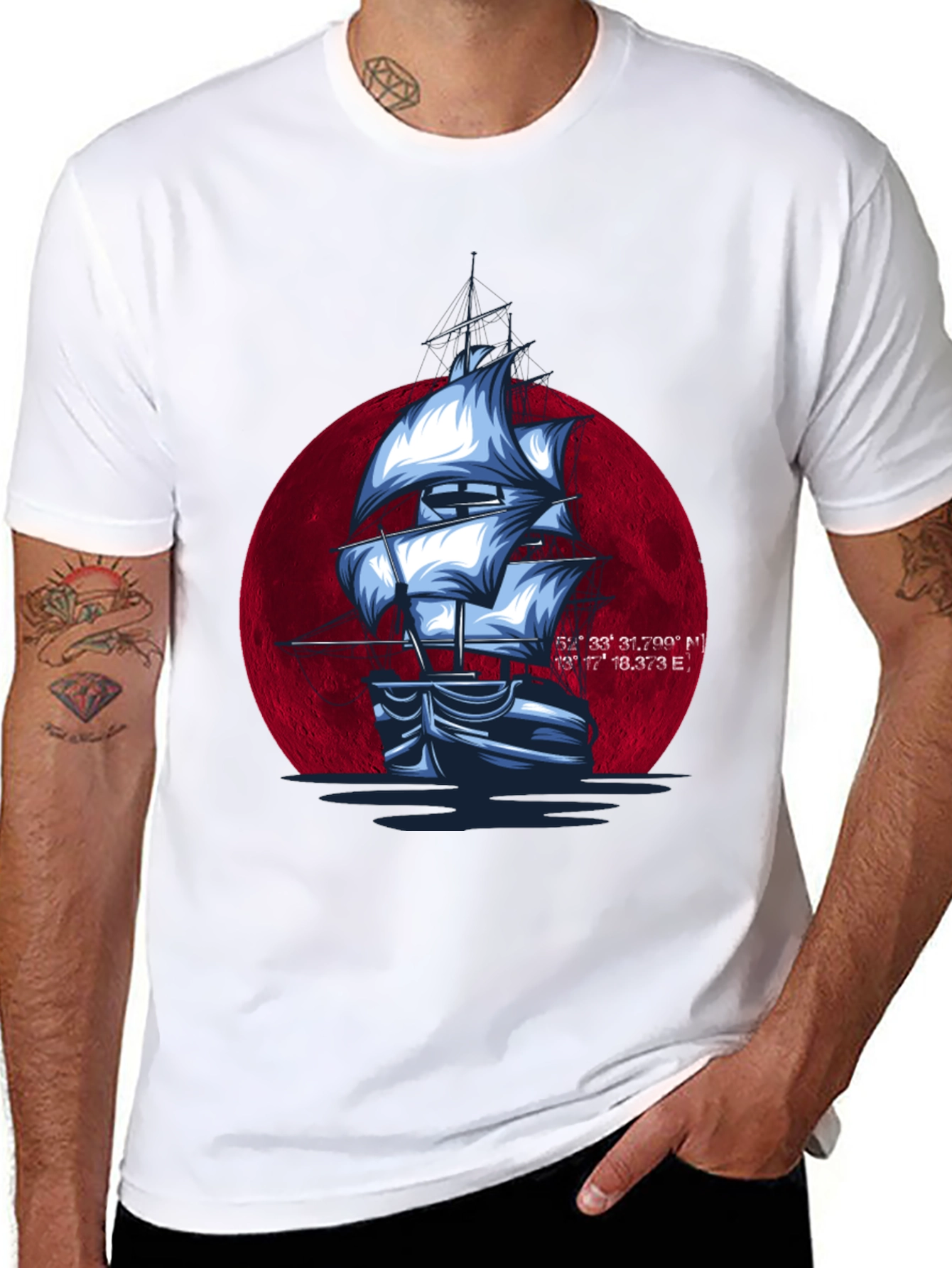Sailboat Graphic T-Shirt - Nautical Style