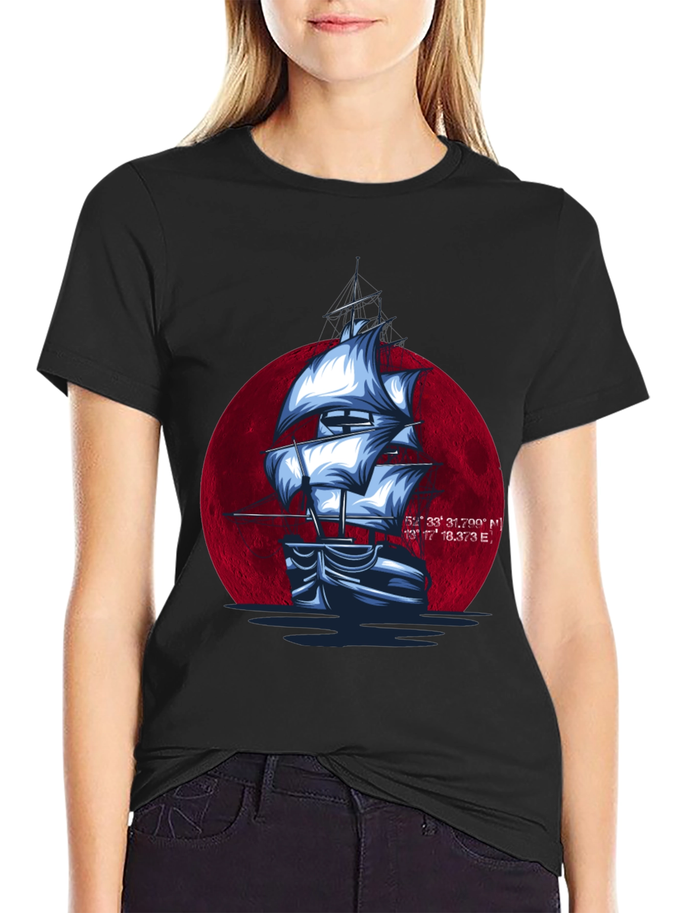 Sailboat Graphic T-Shirt - Nautical Style