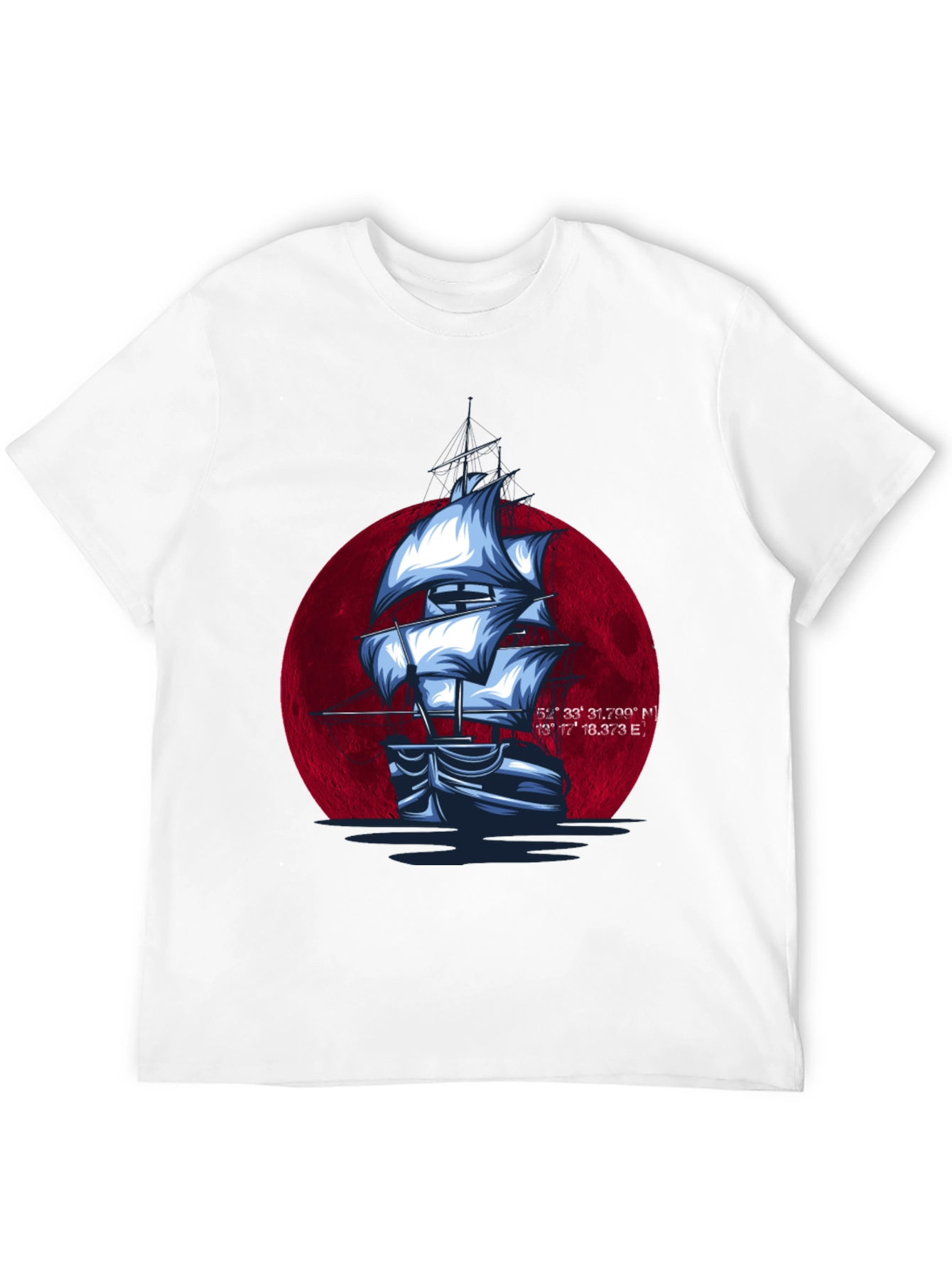 Sailboat Graphic T-Shirt - Nautical Style