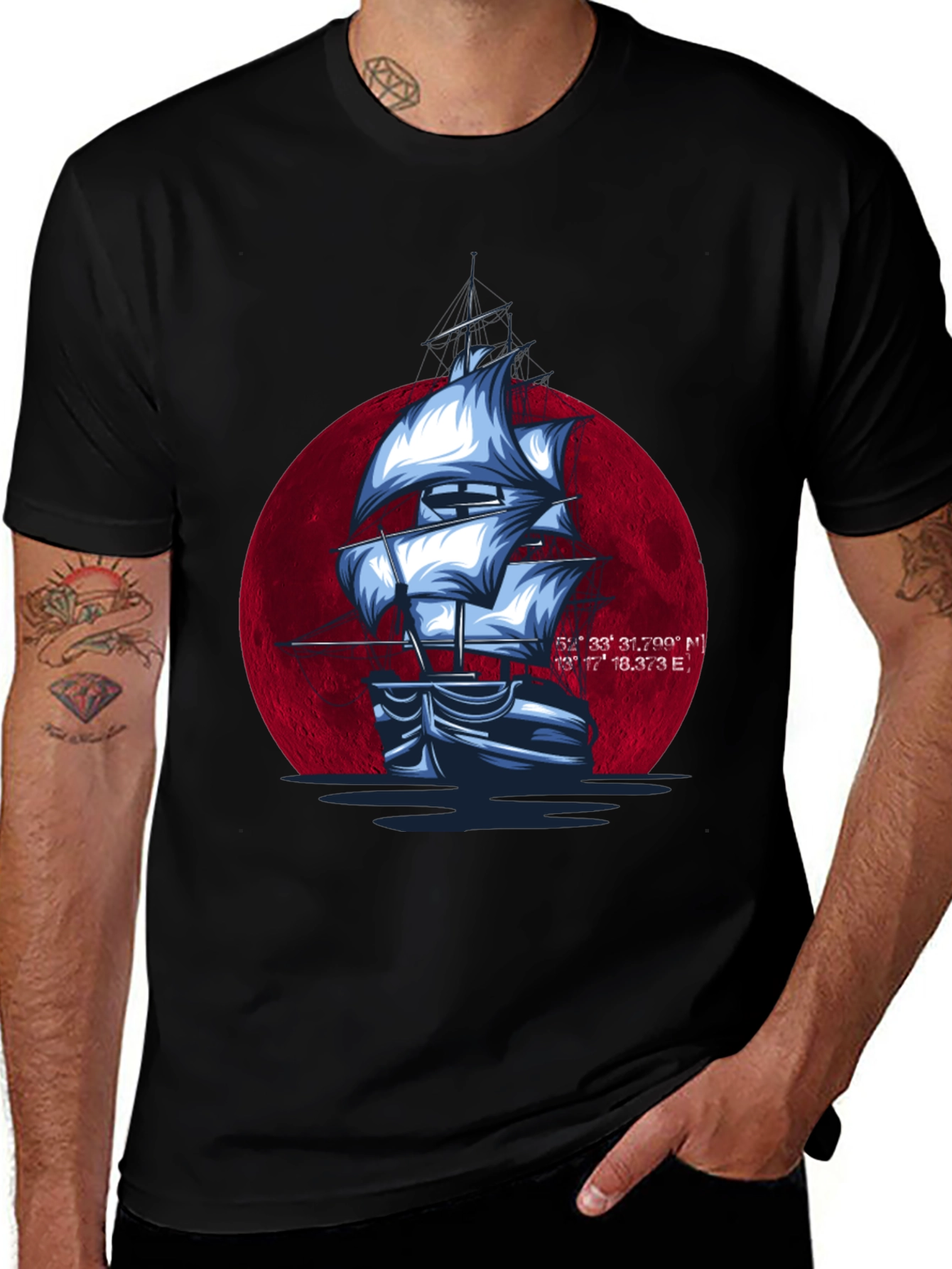 Sailboat Graphic T-Shirt - Nautical Style