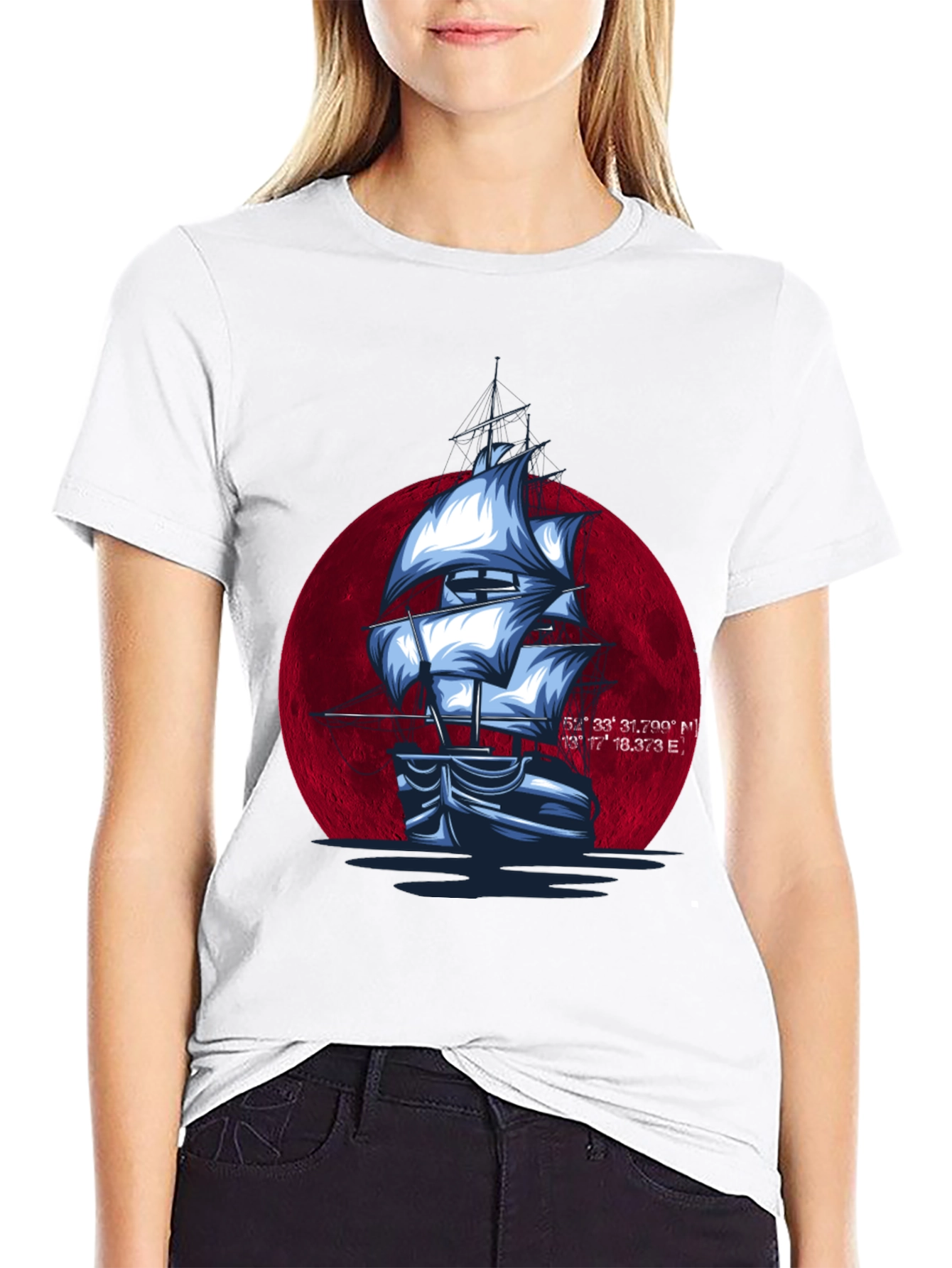 Sailboat Graphic T-Shirt - Nautical Style