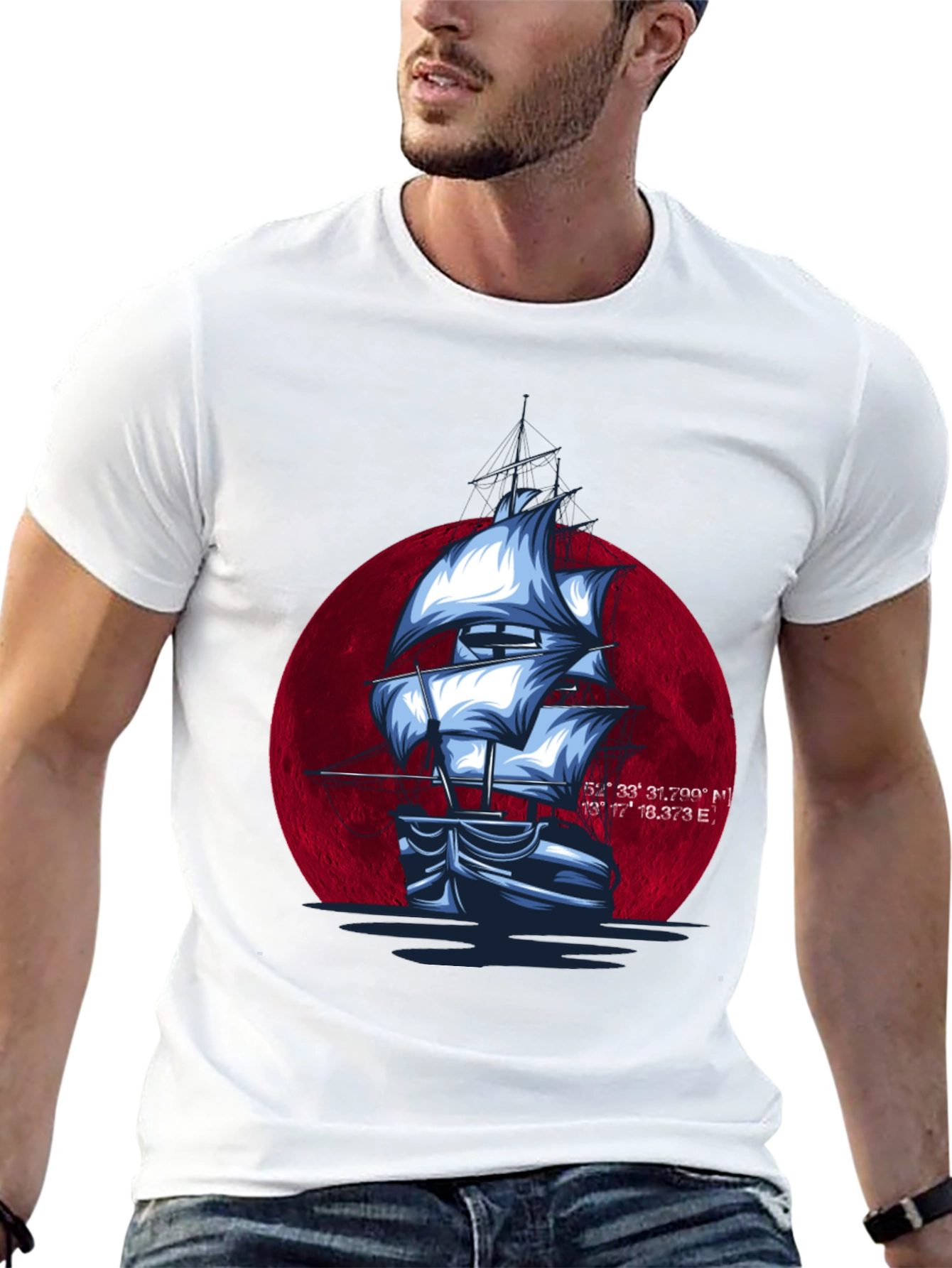 Sailboat Graphic T-Shirt - Nautical Style