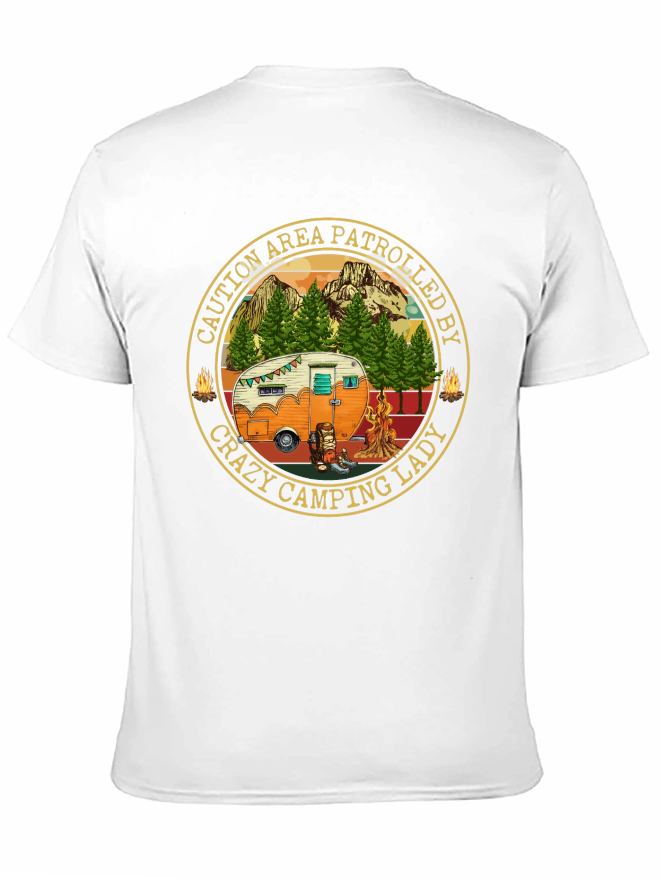 Crazy Camping Lady Patrol T-Shirt