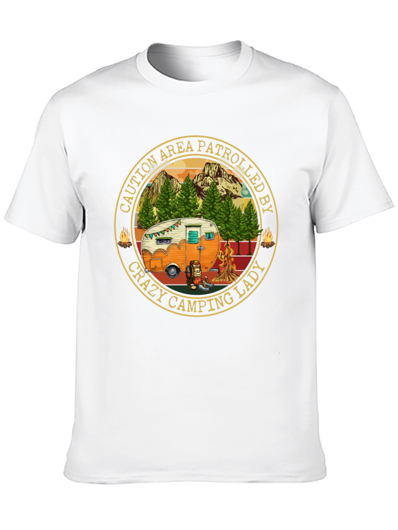 Crazy Camping Lady Patrol T-Shirt