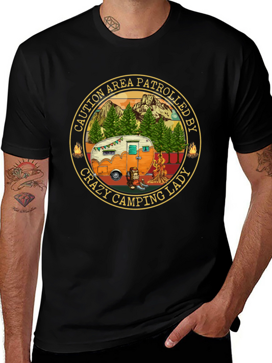 Crazy Camping Lady Patrol T-Shirt