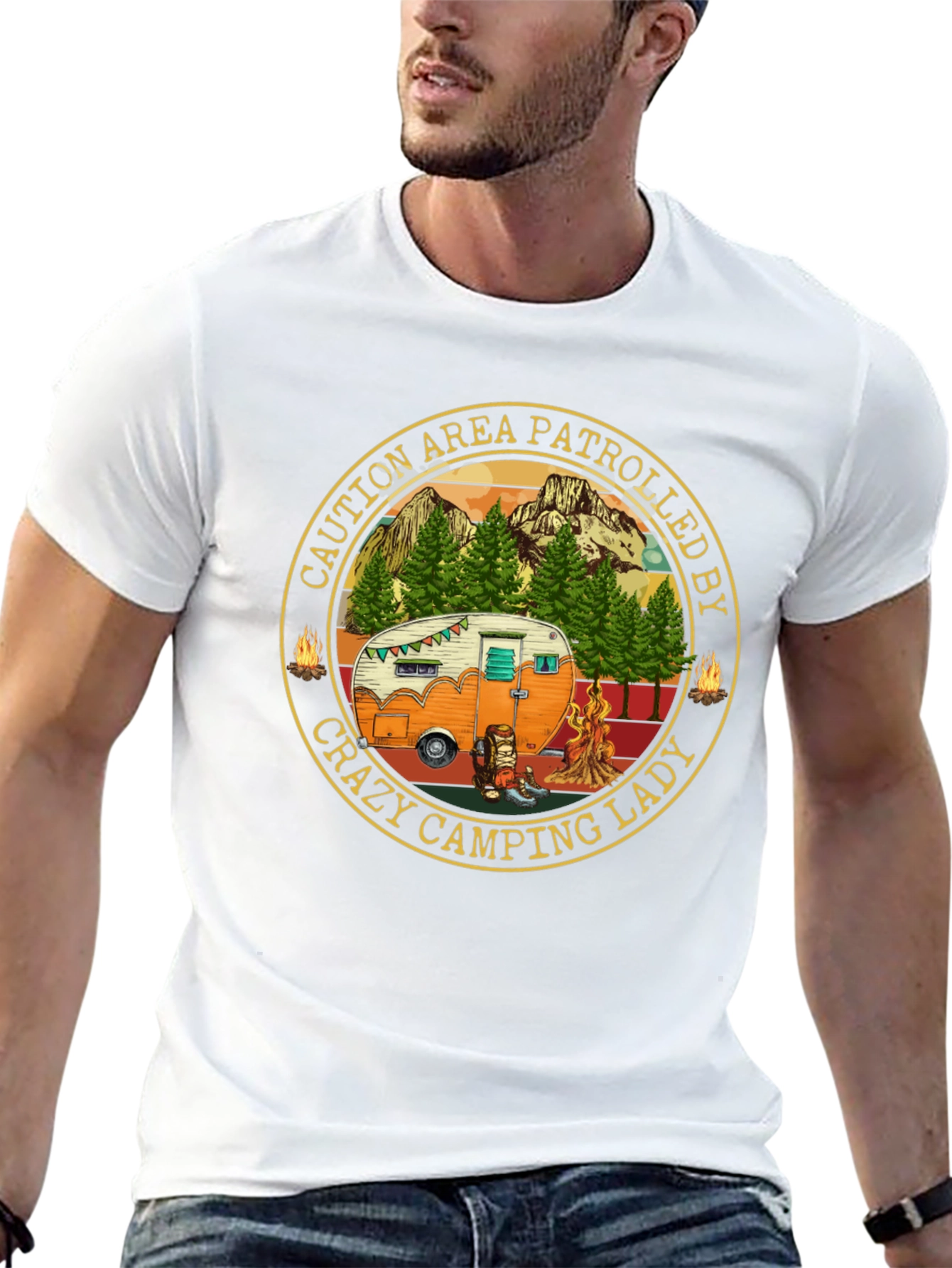 Crazy Camping Lady Patrol T-Shirt