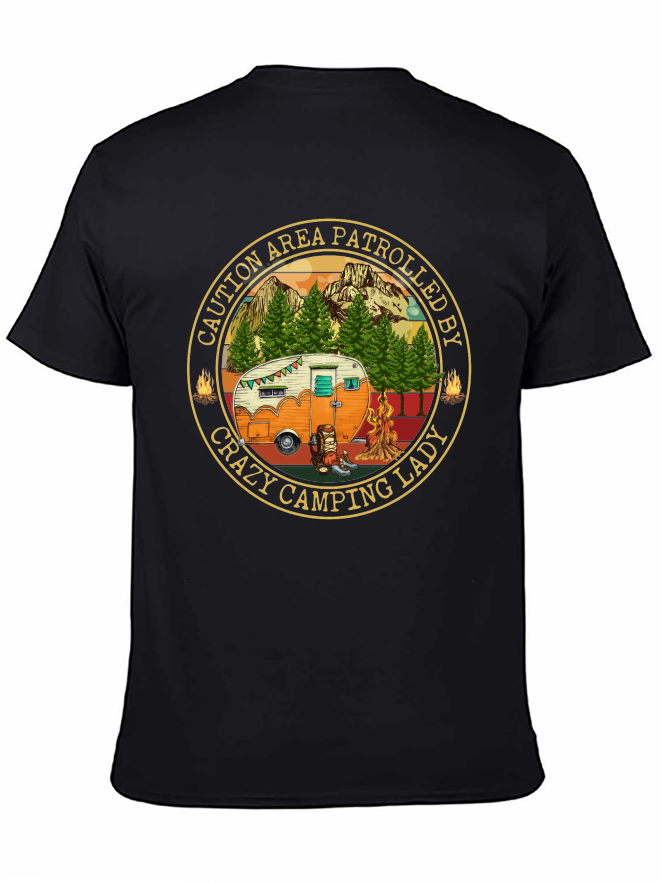 Crazy Camping Lady Patrol T-Shirt