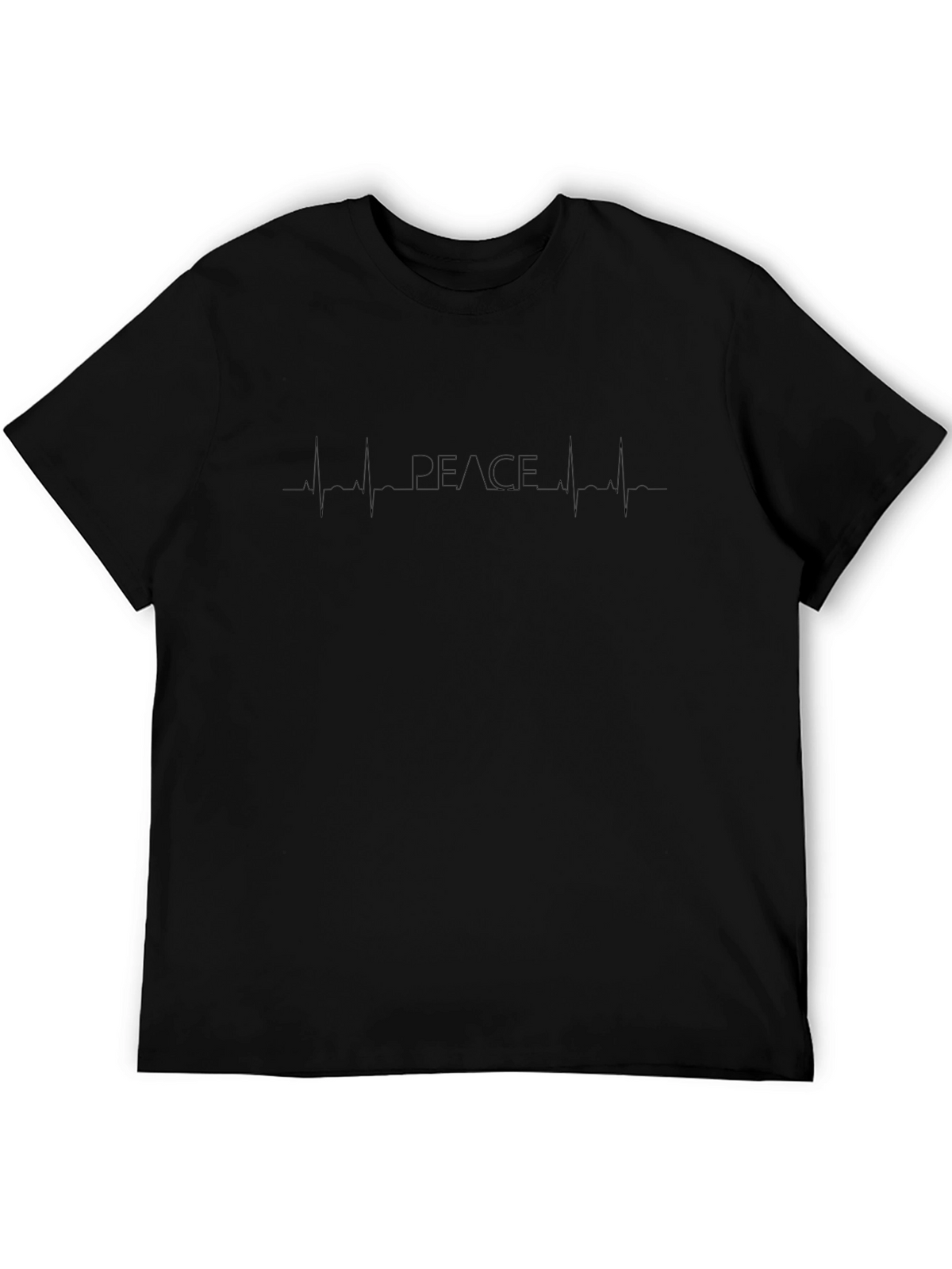 Peace Heartbeat Graphic Tee - Mens Crewneck