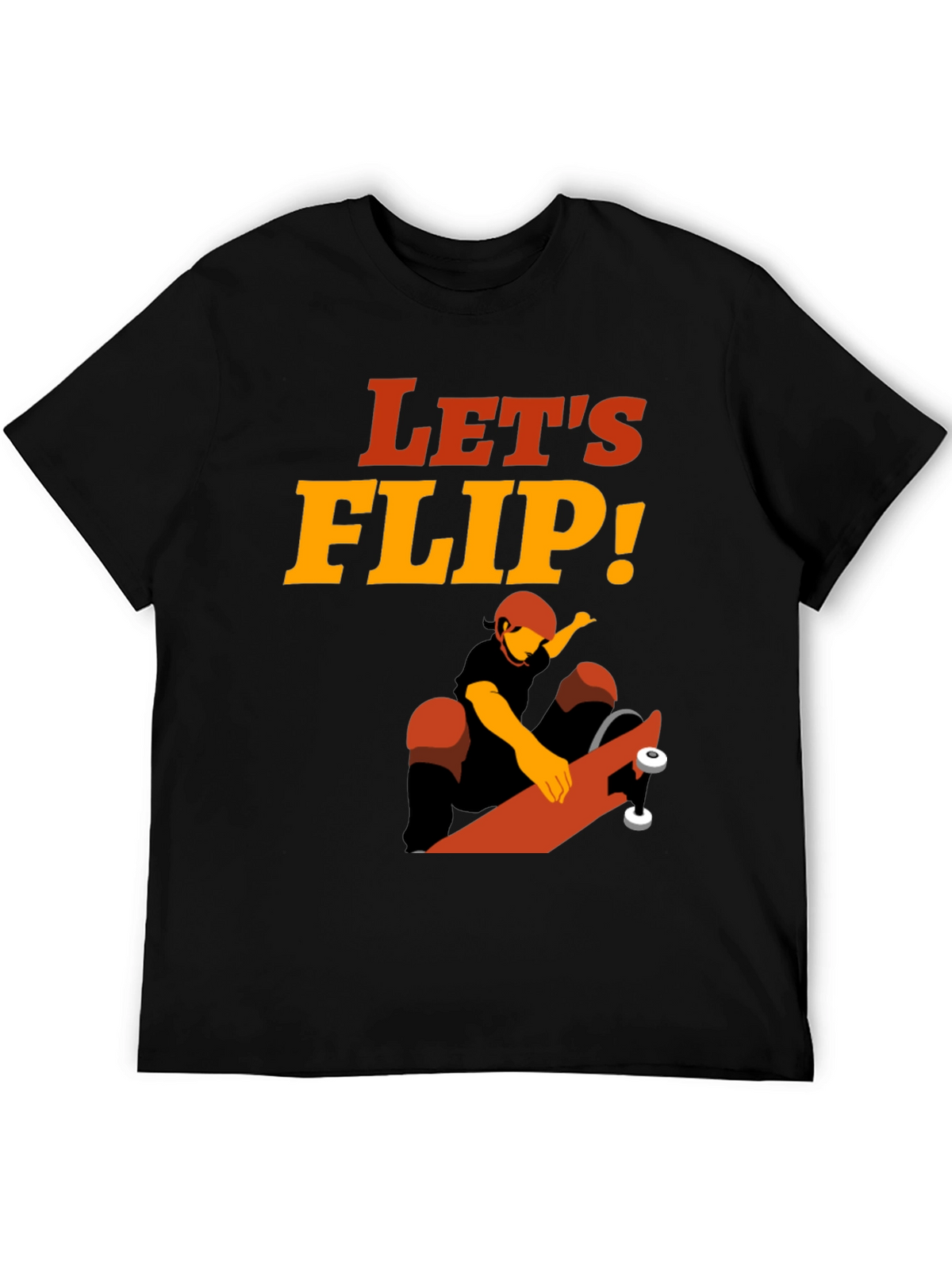 Lets Flip Skateboarder T-Shirt
