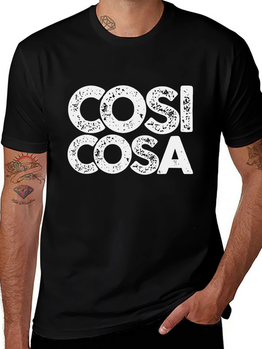 Cosi Cosa Mens Black T-Shirt