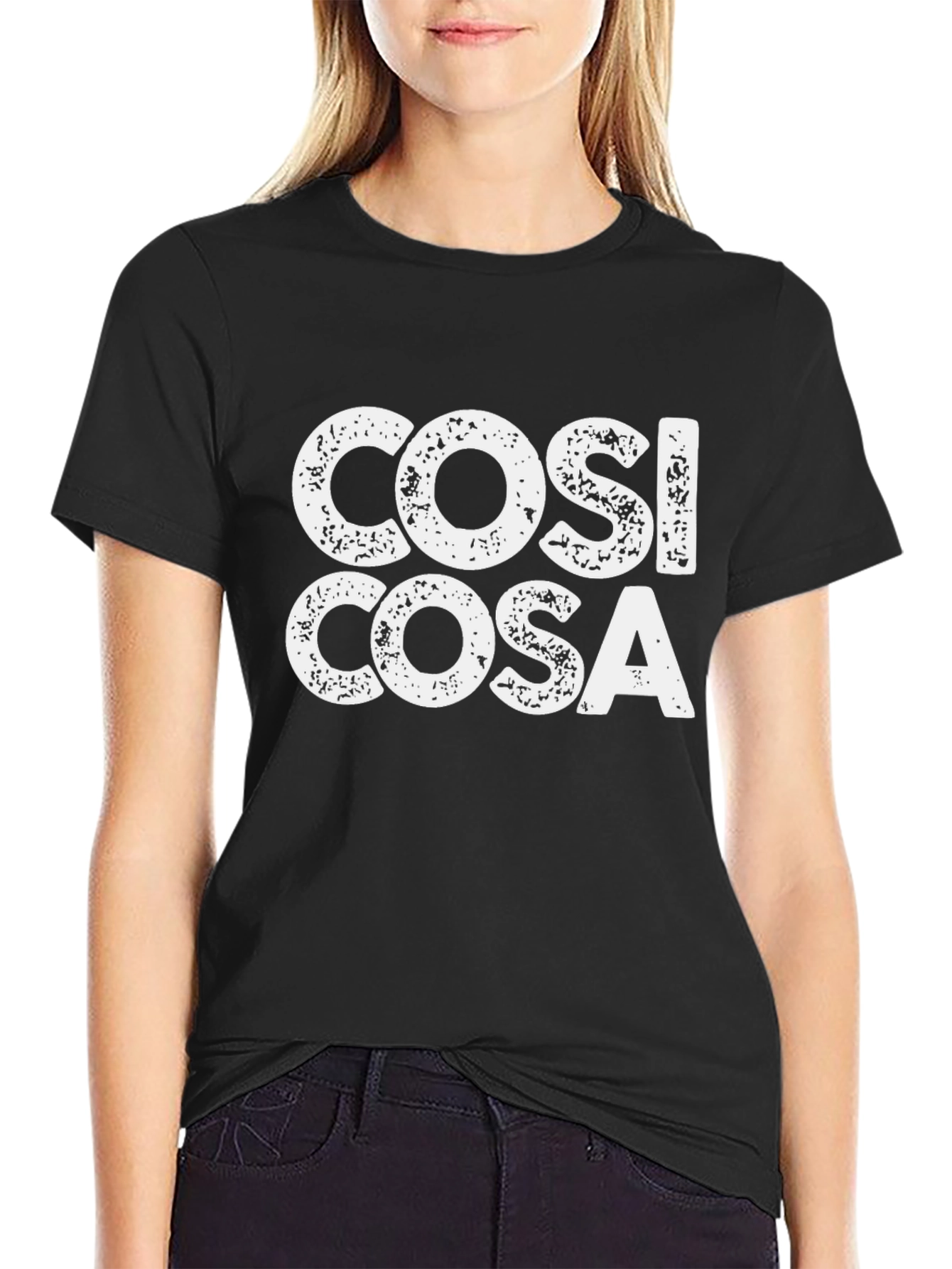 Cosi Cosa Mens Black T-Shirt