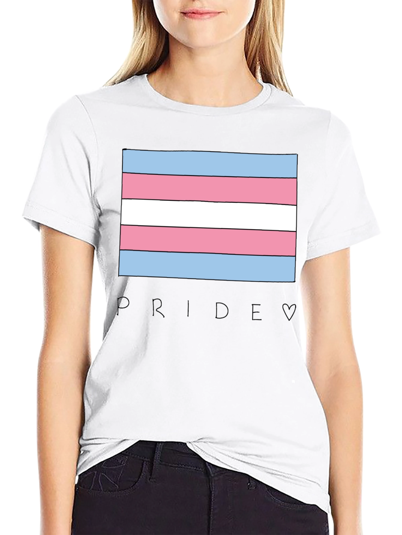 Transgender Pride Flag Graphic T-Shirt